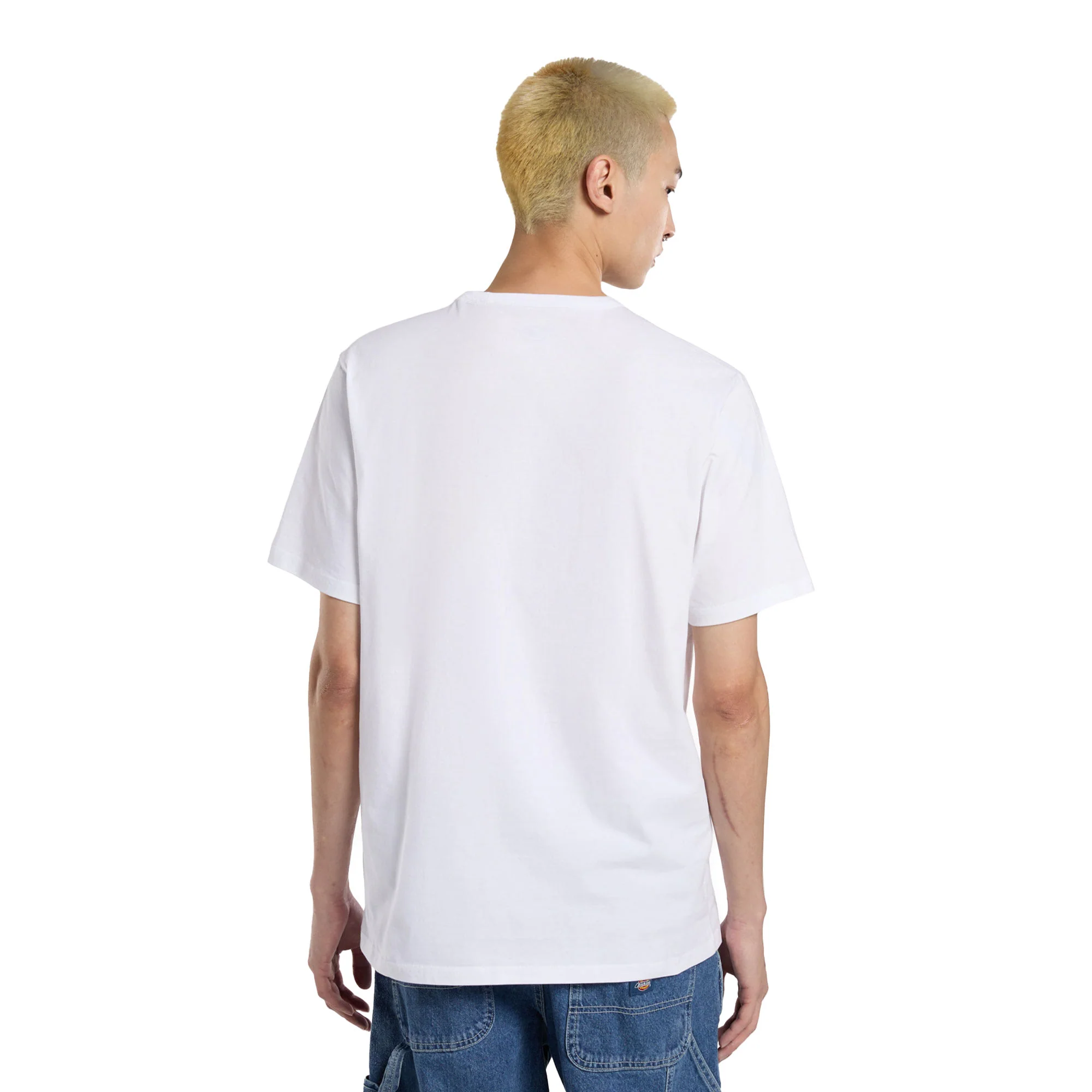 Dickies Aitkin Chest T-Shirt White/Blue - Image 2