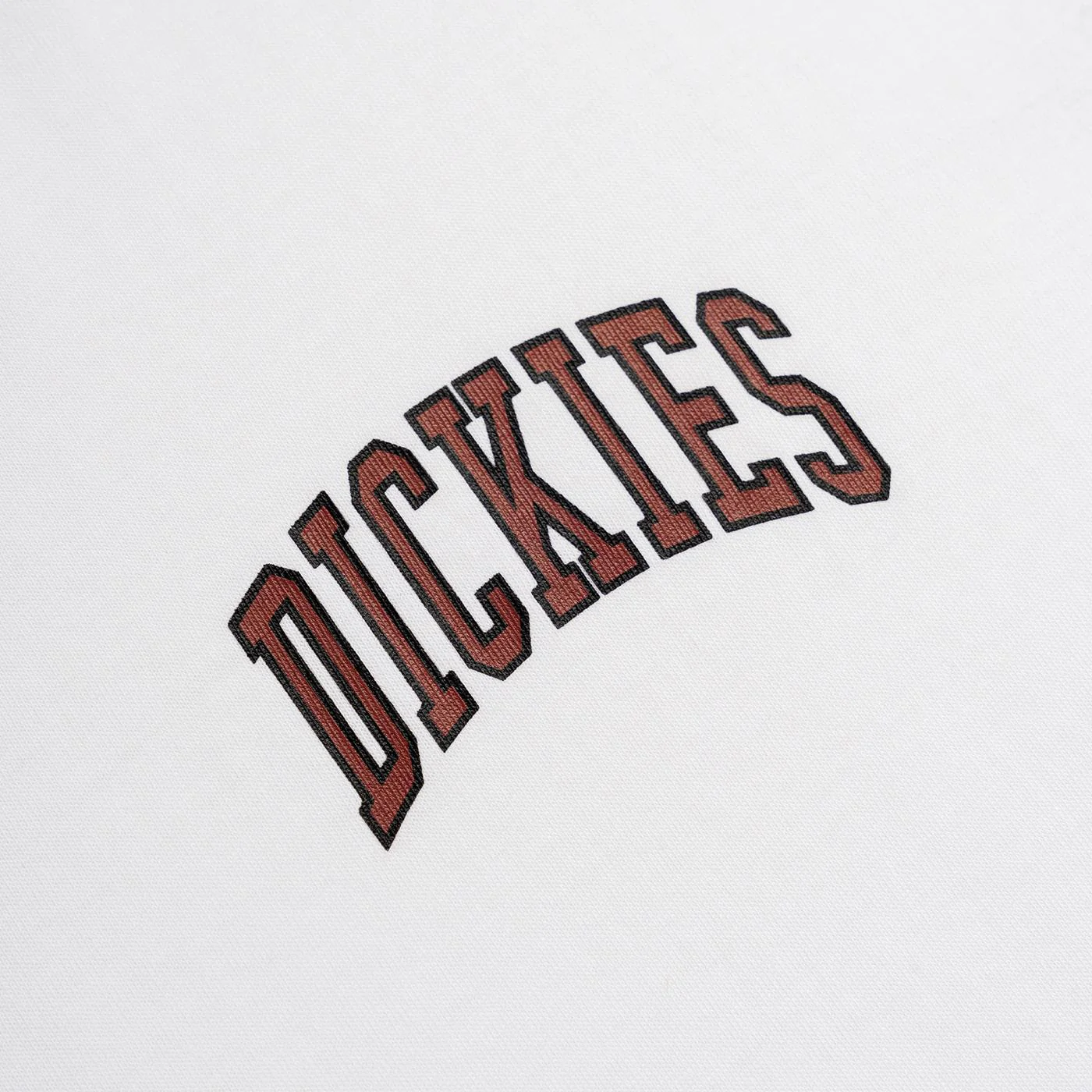 Dickies Aitkin Chest T-Shirt White/Maroon - Image 2