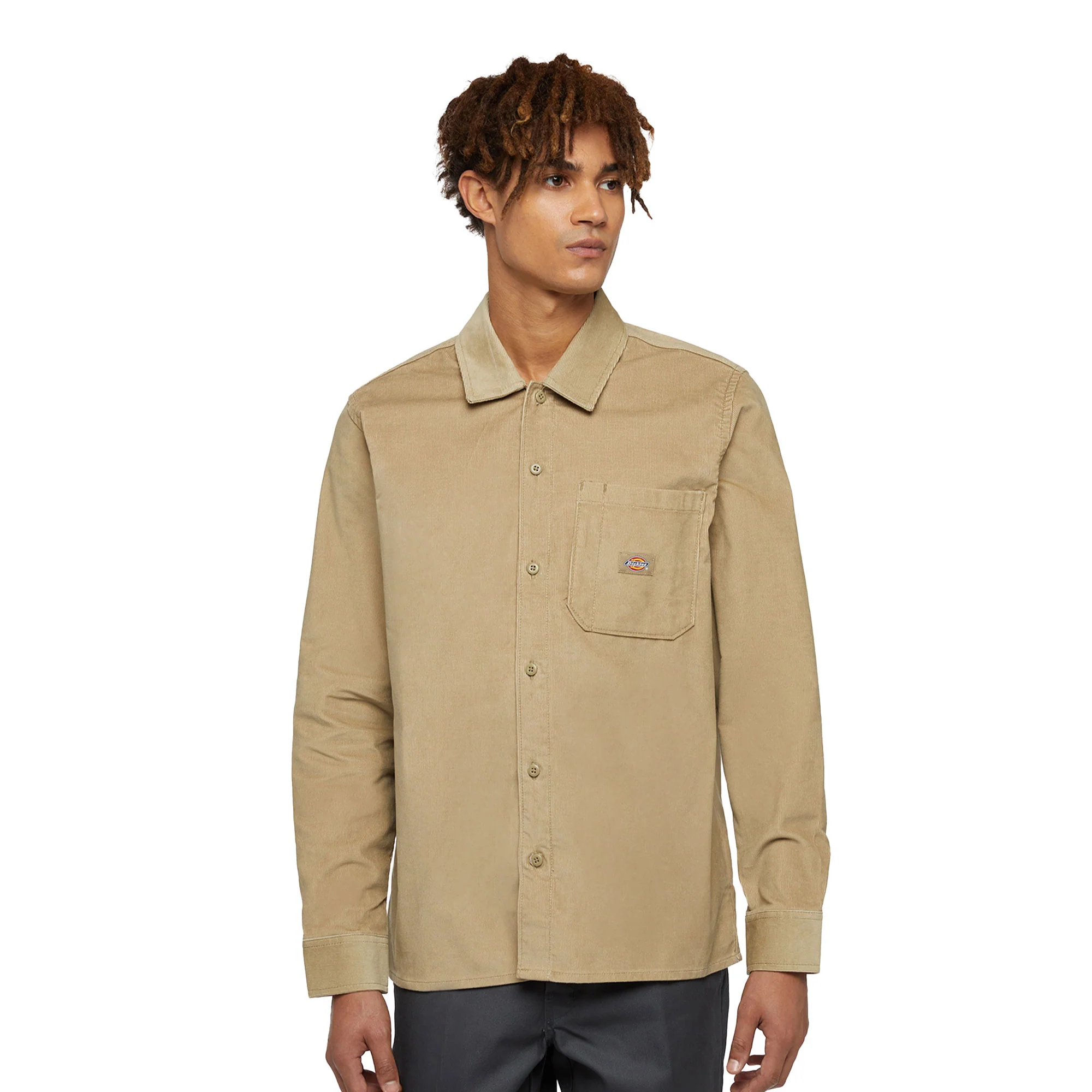 Dickies Corduroy Shirt LS Khaki