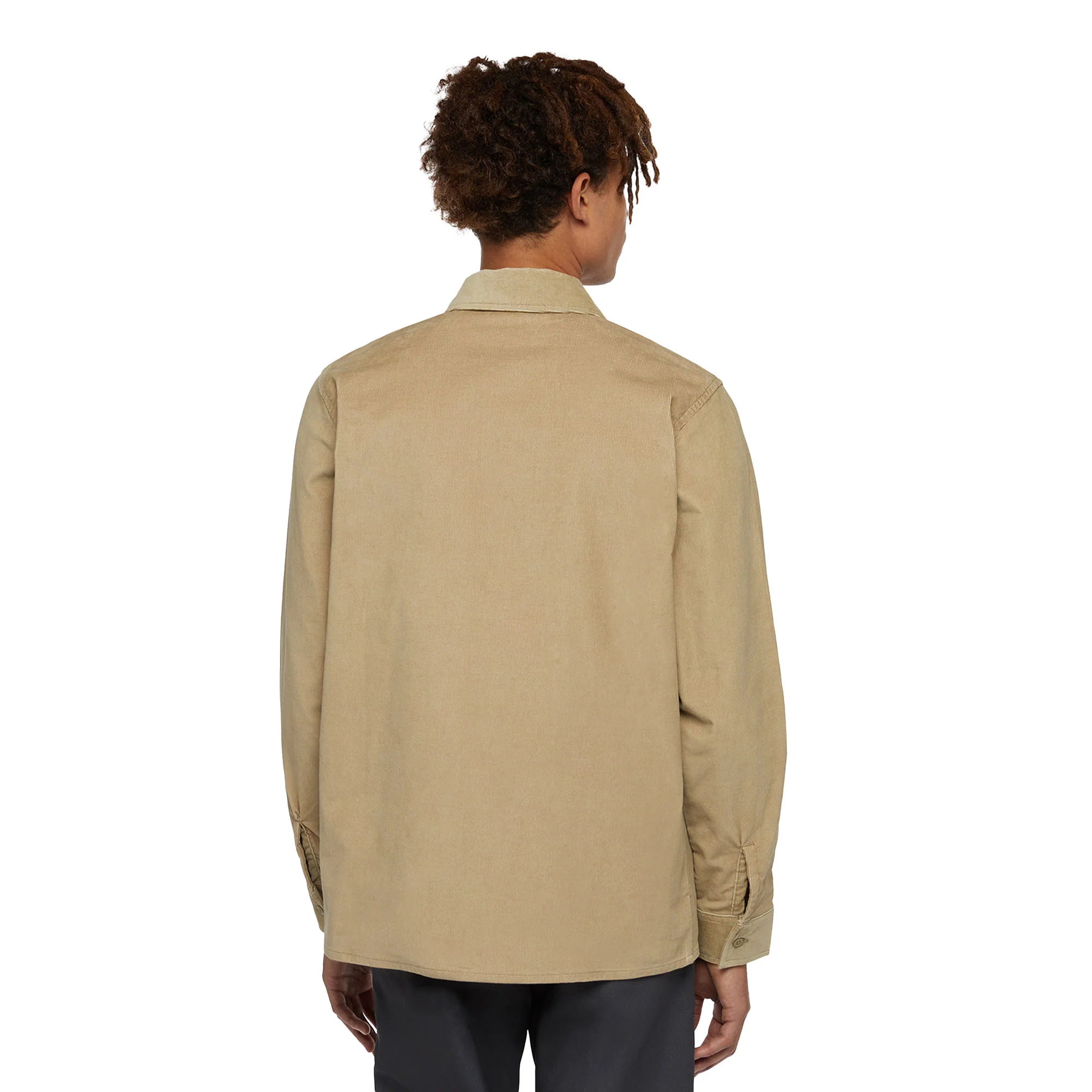 Dickies Corduroy Shirt LS Khaki - Image 2