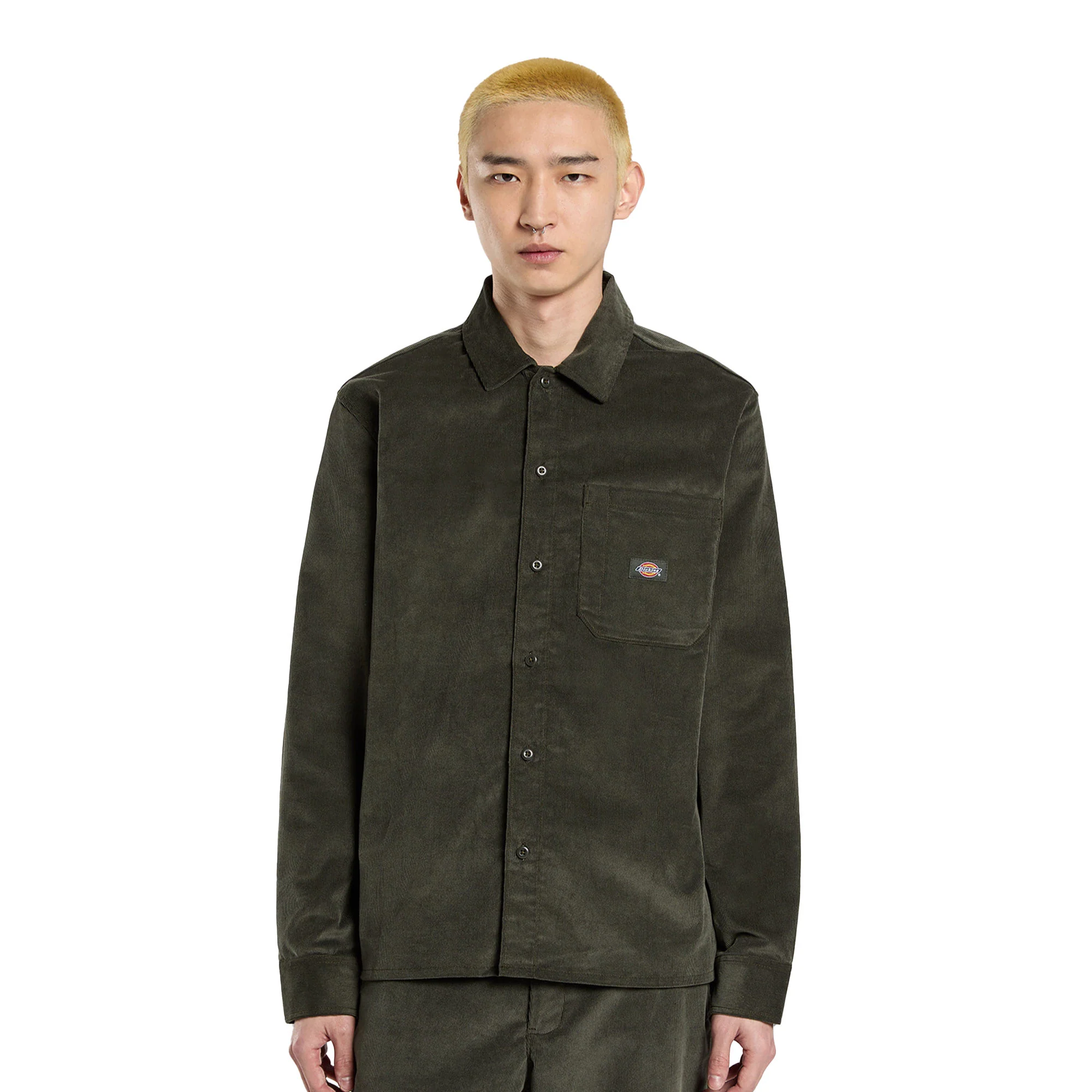 Dickies Corduroy Shirt LS Olive Green