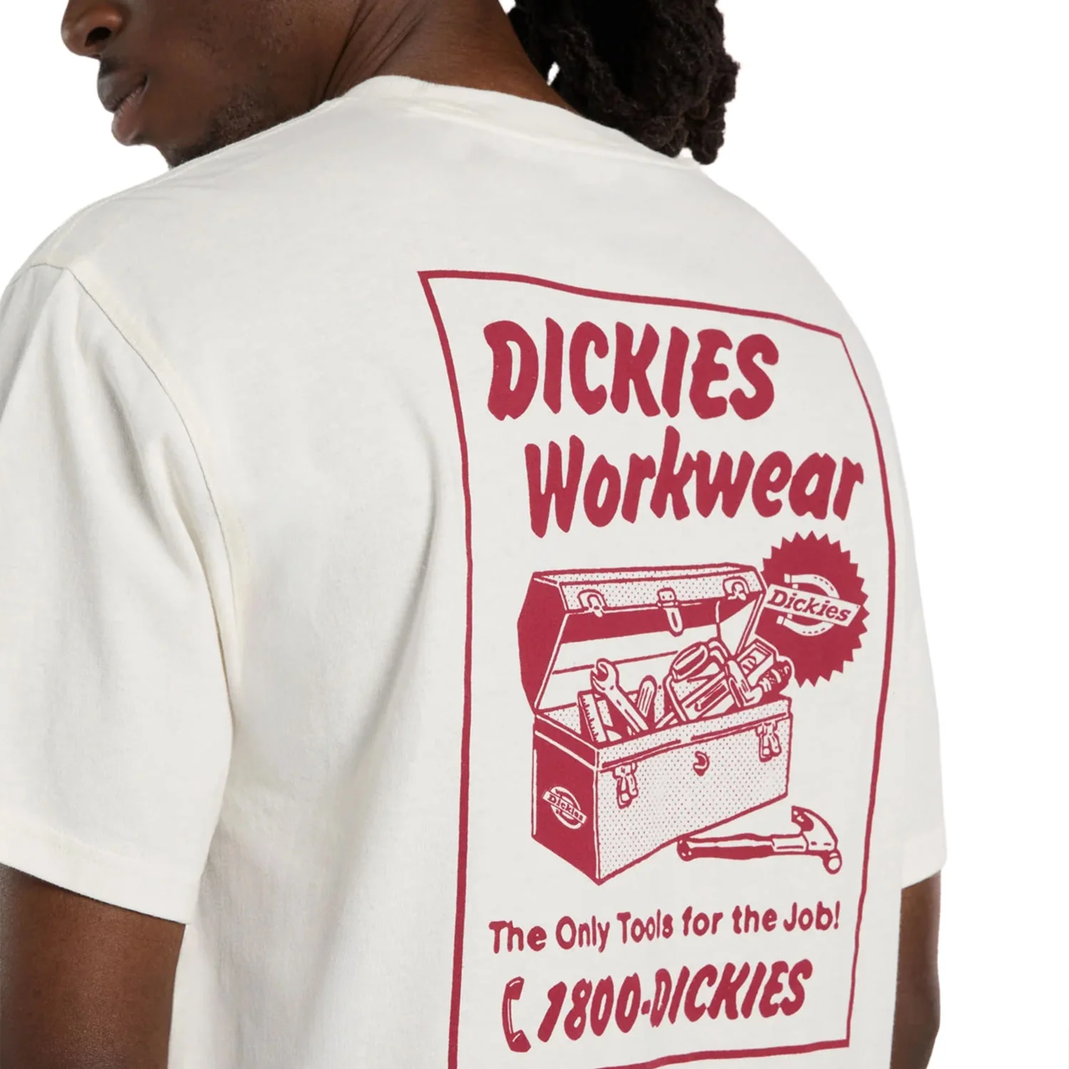 Dickies Dry Ridge SS Tee Ecru - Image 4