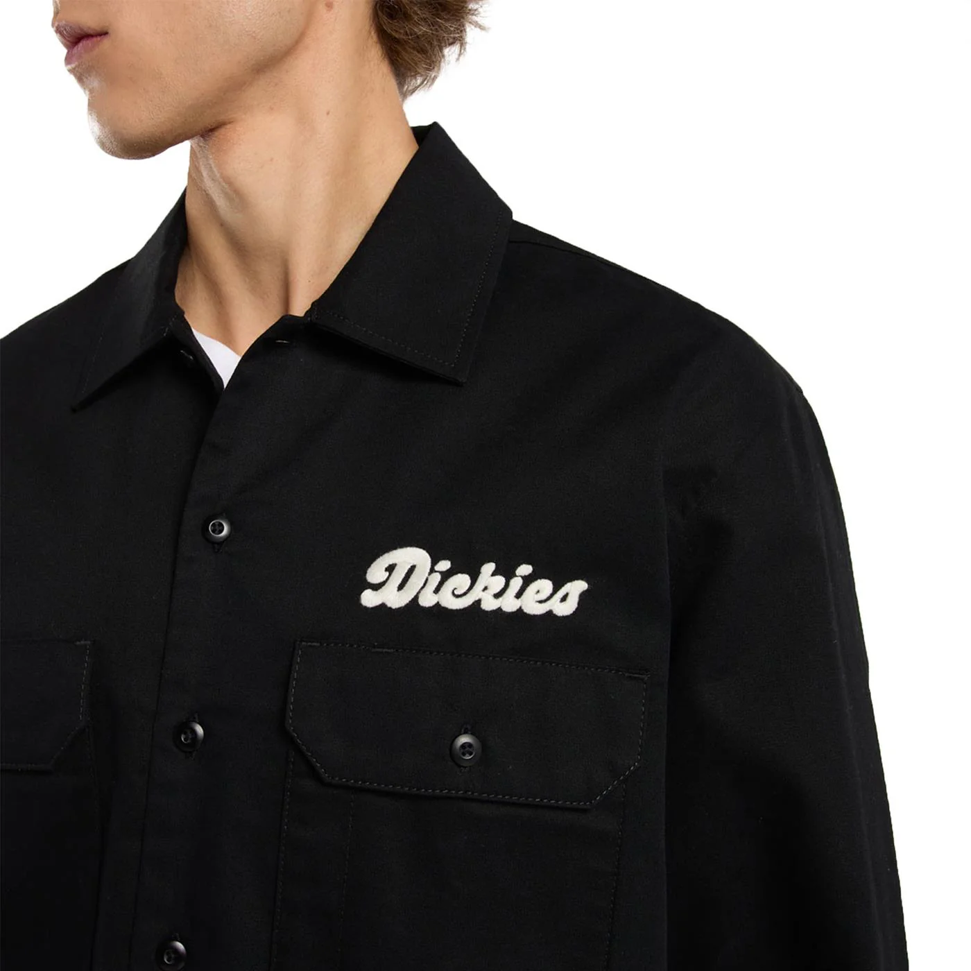 Dickies Lewistown LS Shirt Black - Image 4