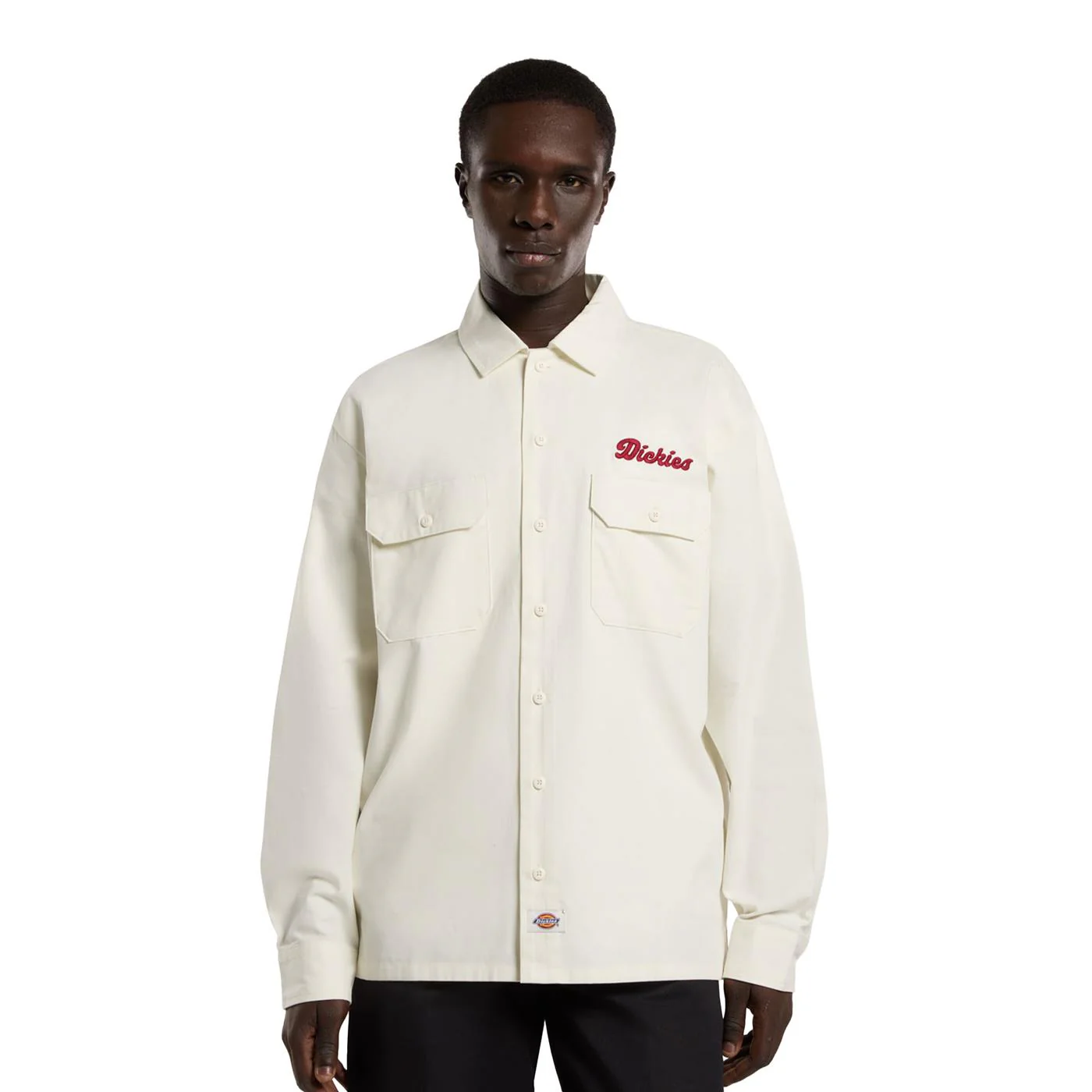 Dickies Lewistown LS Shirt Egret - Image 2