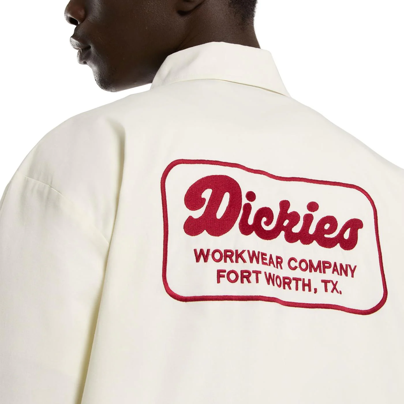 Dickies Lewistown LS Shirt Egret - Image 3
