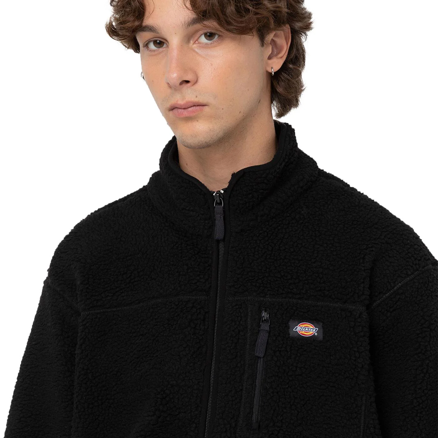 Dickies Mount Hope Fleece Jacket Black - Image 3