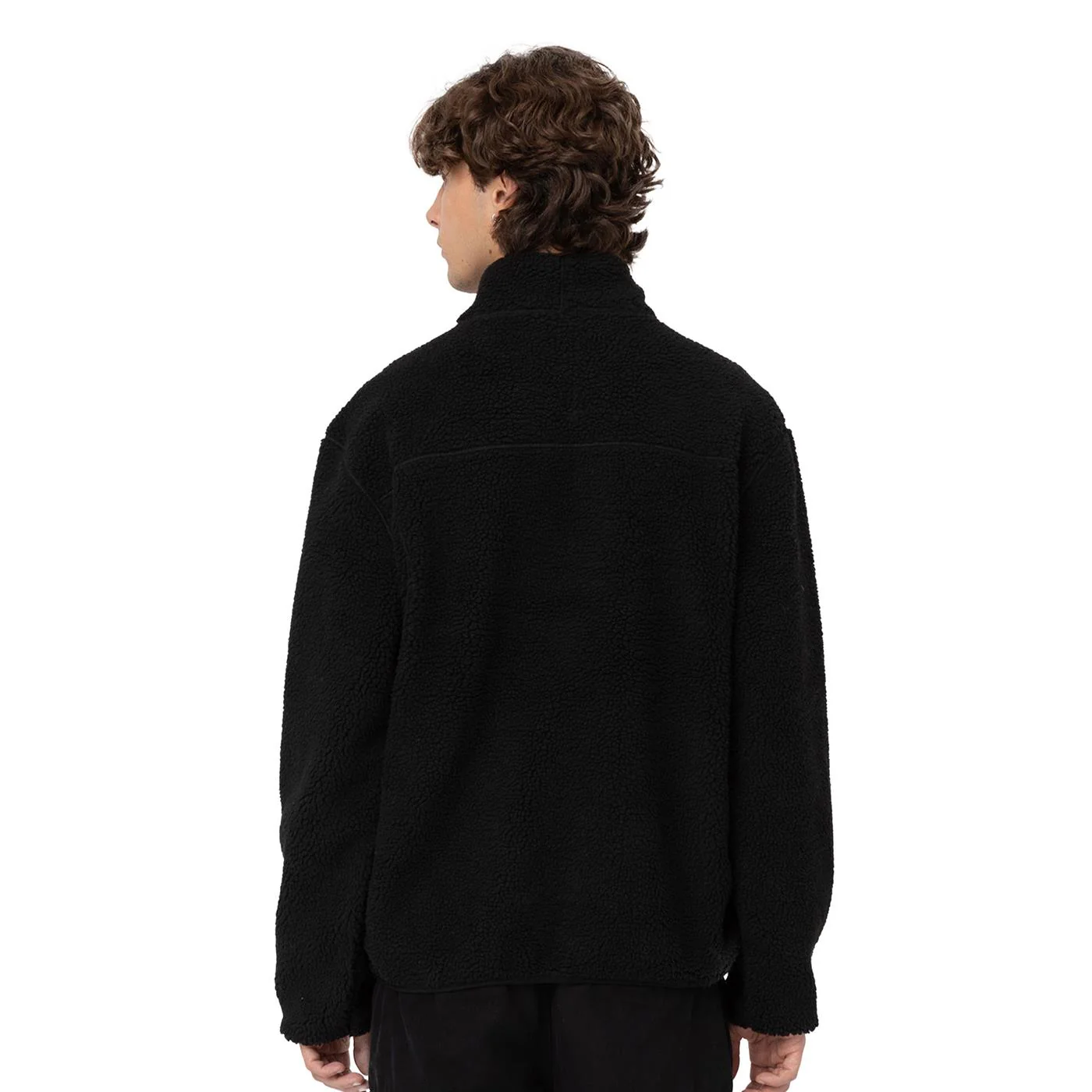 Dickies Mount Hope Quarter Zip Fleece Jacket Black - Image 2