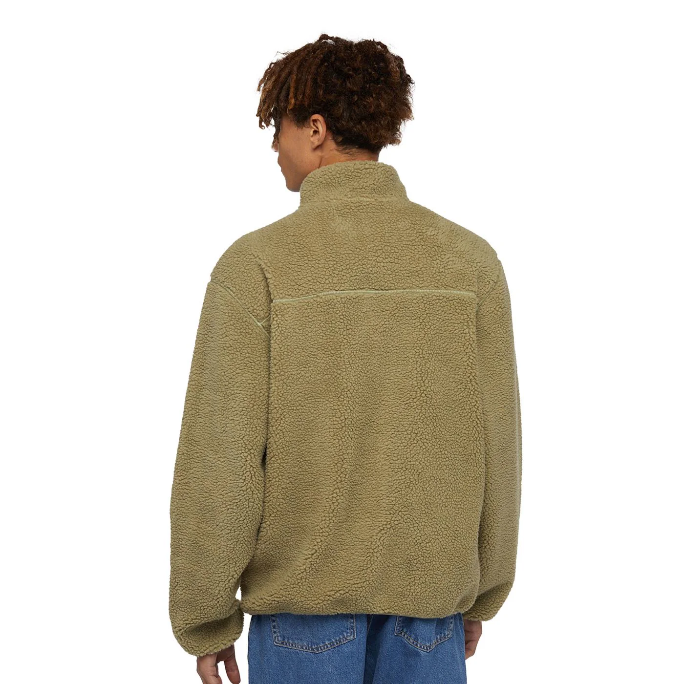 Dickies Mount Hope Quarter Zip Fleece Jacket Imperial Green - Image 2