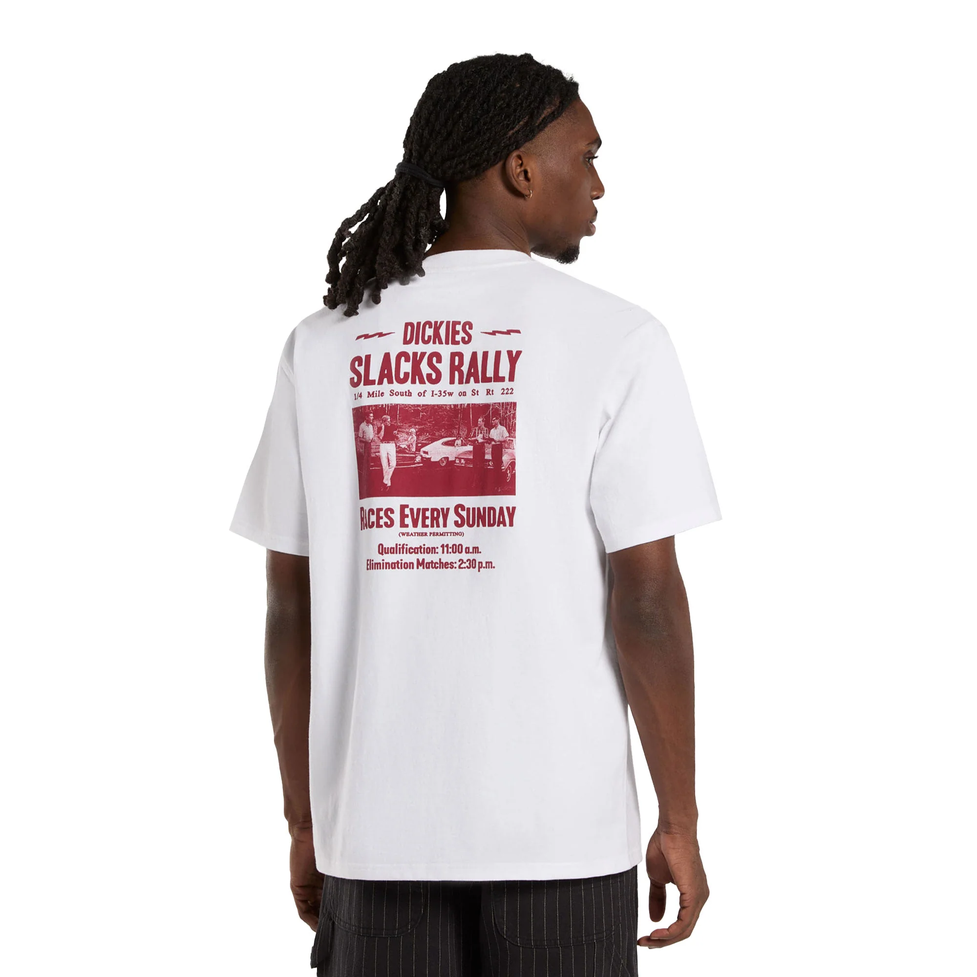 Dickies Slacks Rally SS Tee White