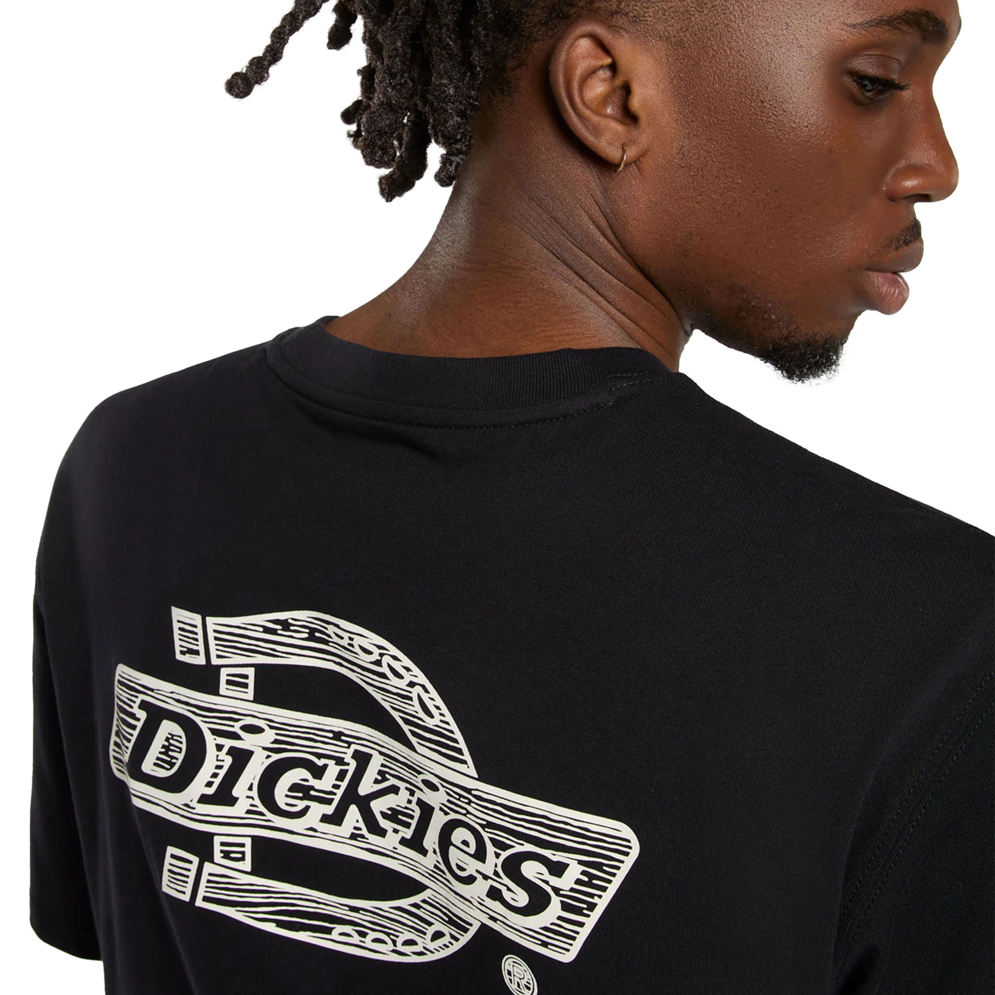 Dickies Wood Logo SS Tee Black - Image 4