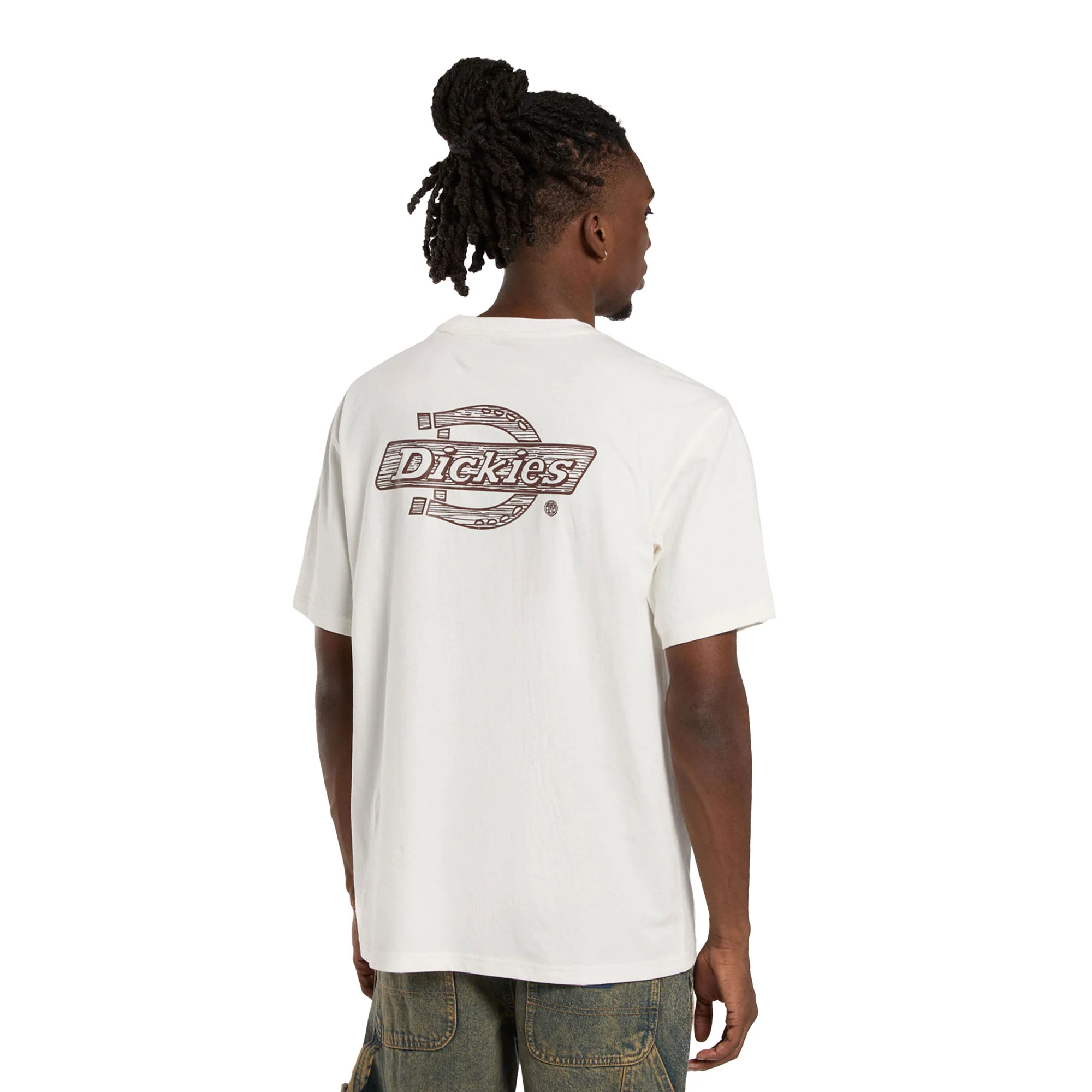 Dickies Wood Logo SS Tee Egret