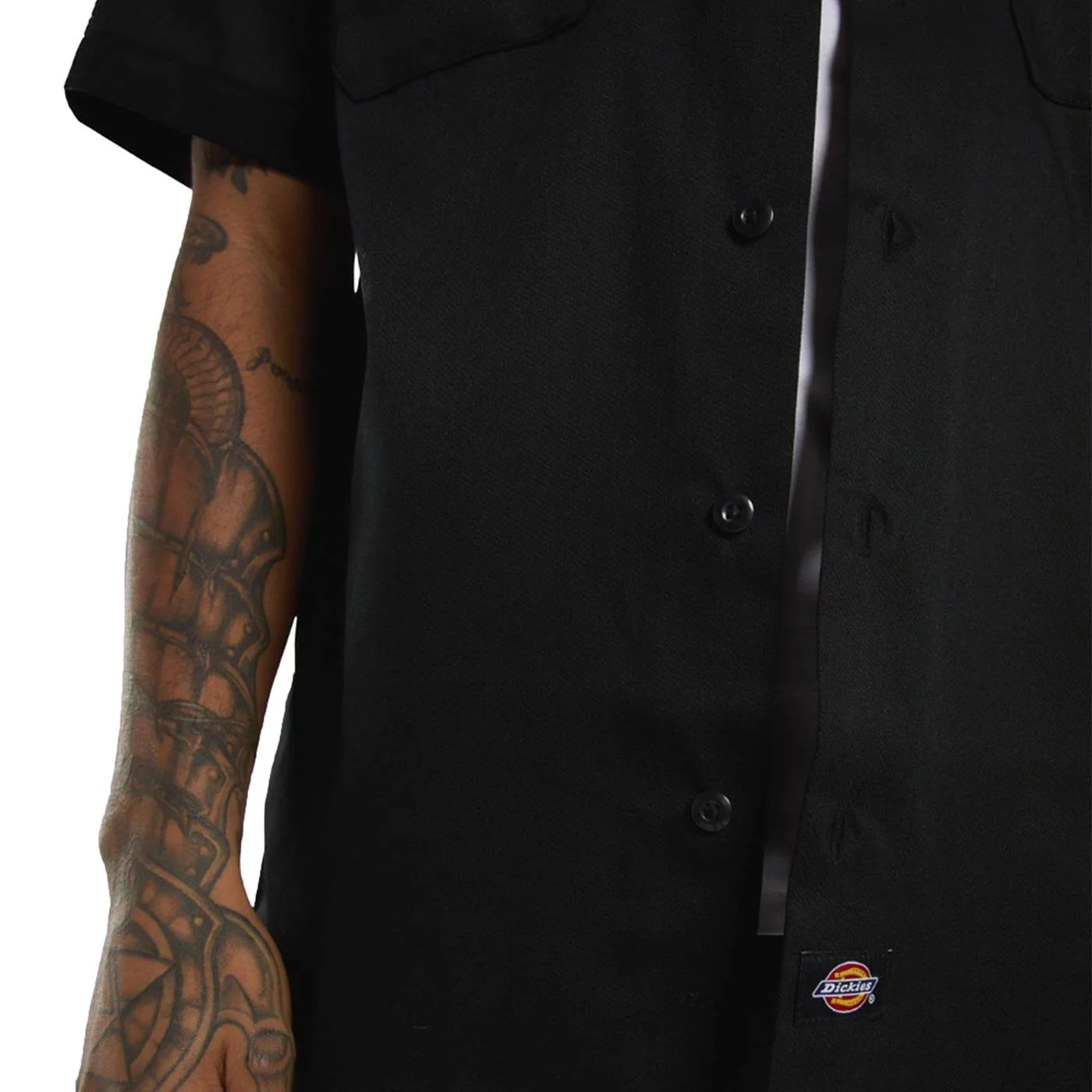 Dickies Work Shirt SS Rec Black - Image 4