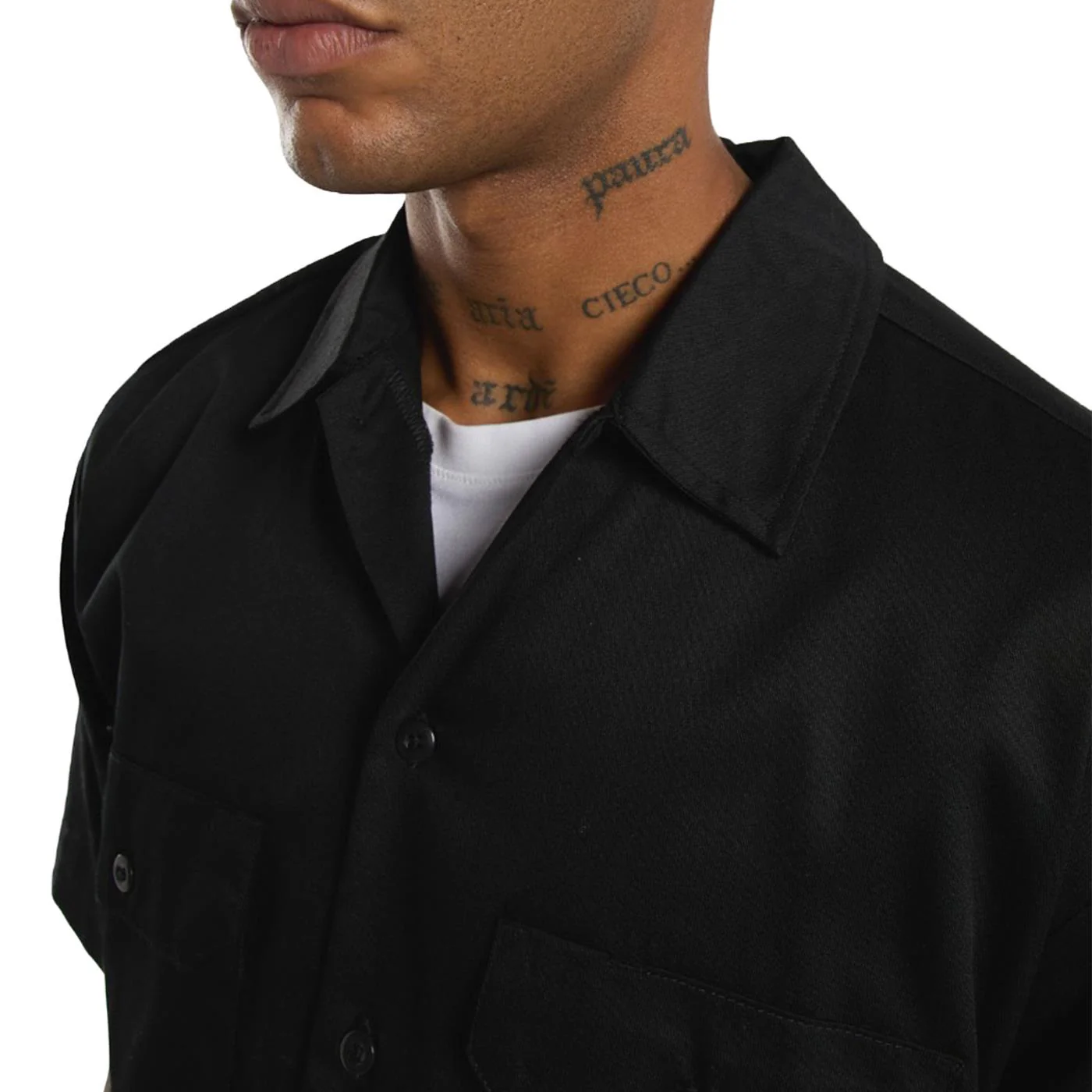 Dickies Work Shirt SS Rec Black - Image 5