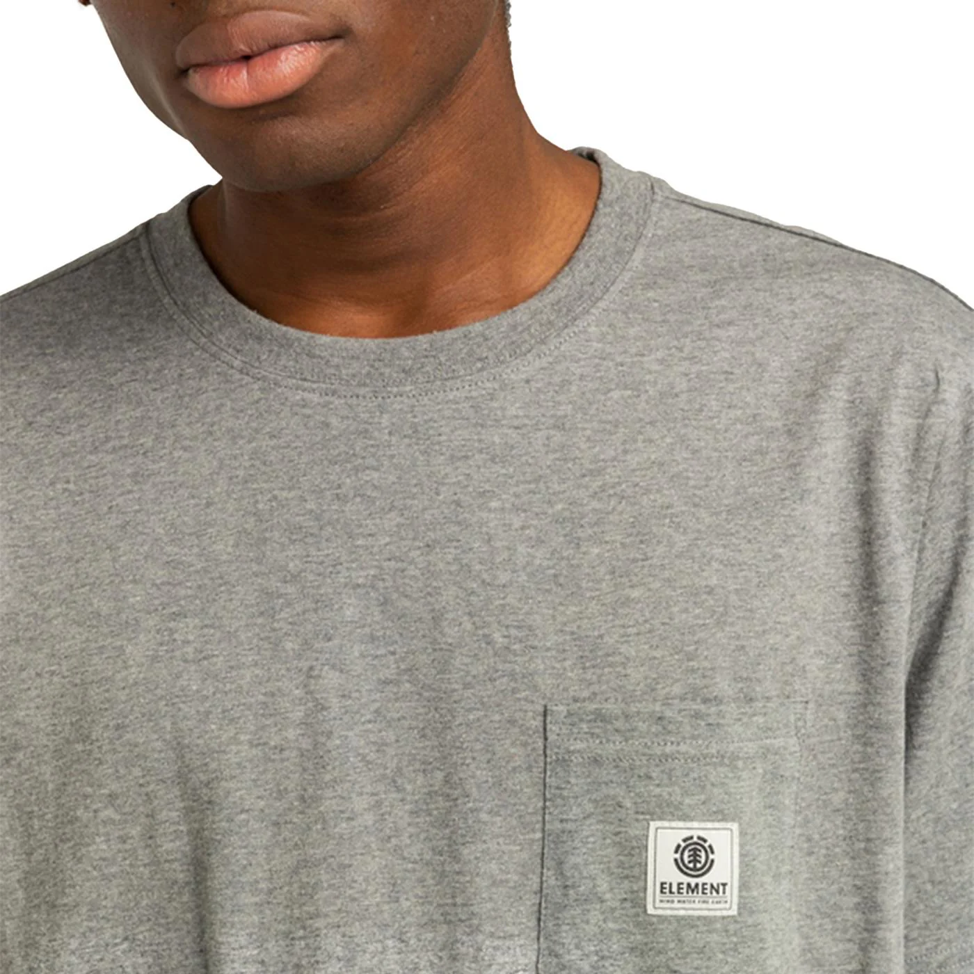 Element Basic Pocket Label T-Shirt Grey Heather - Image 3
