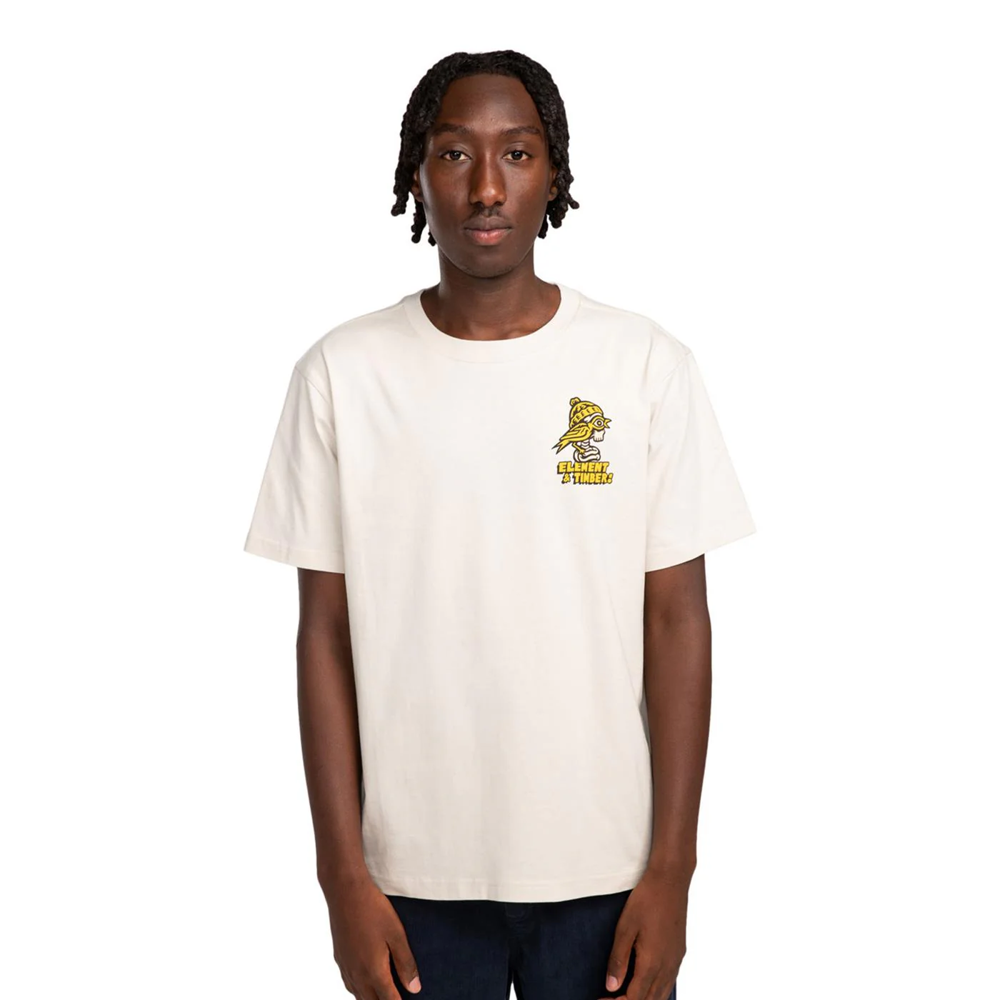 Element Birds Eye T-Shirt Oat Milk - Image 2