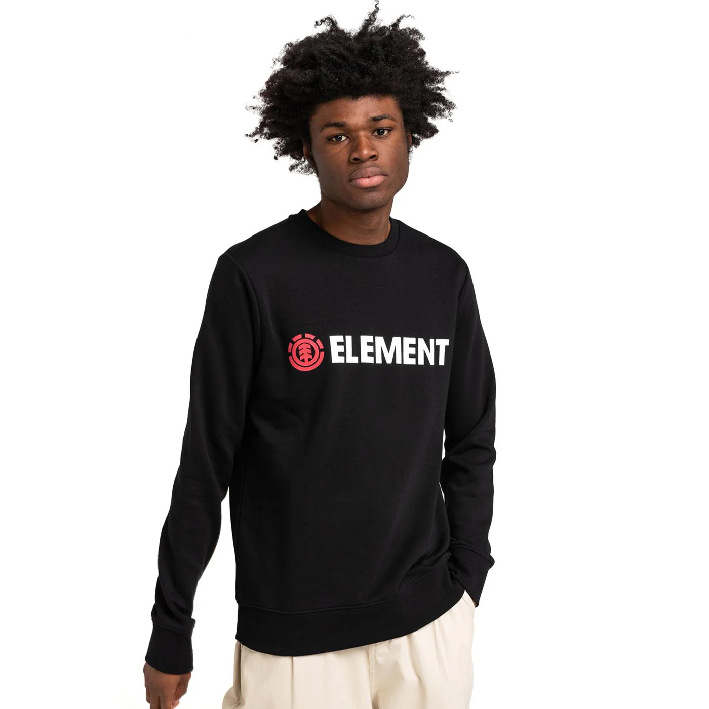 Element Blazin Crew Sweat Flint Black