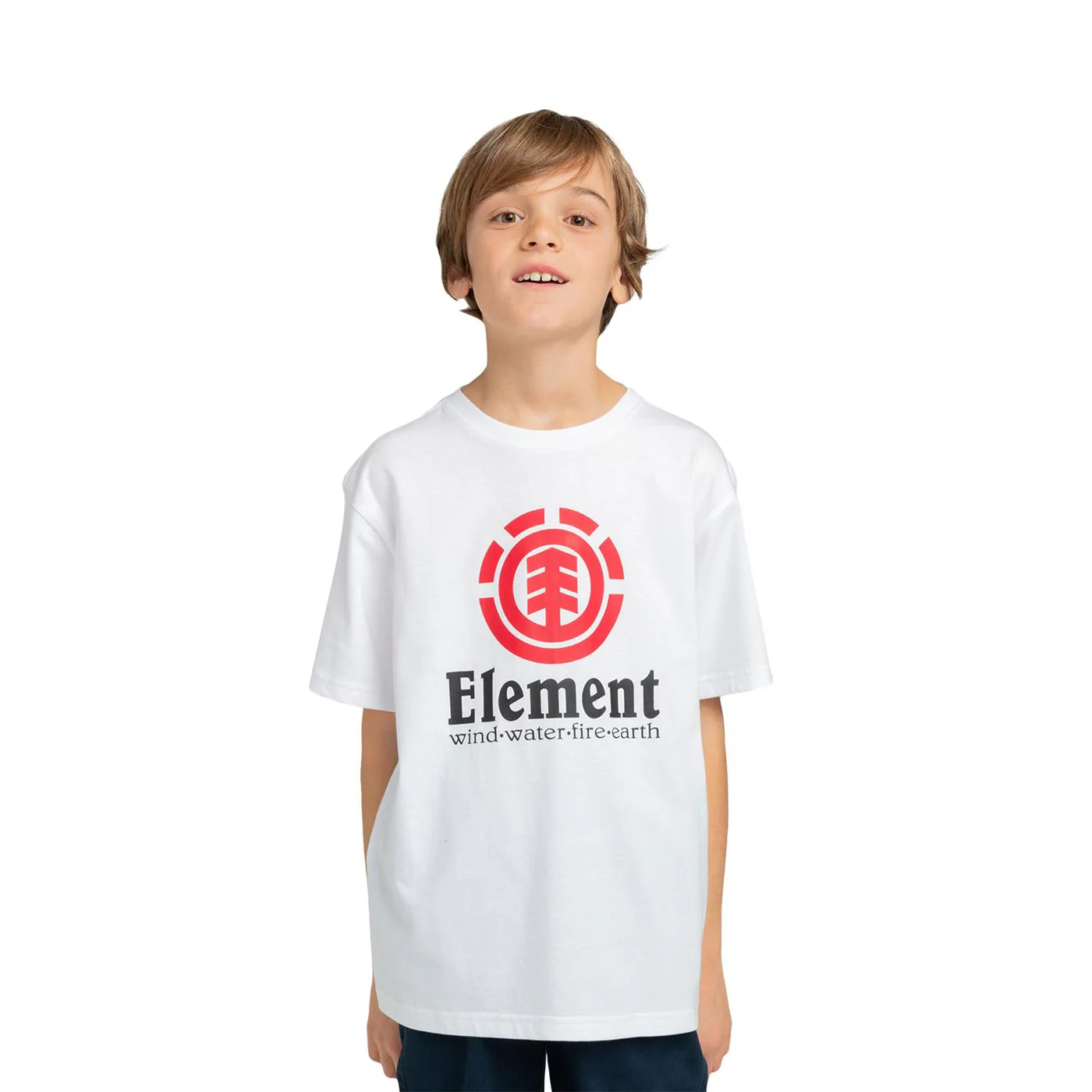 Element Boy Vertical T-Shirt Optic White