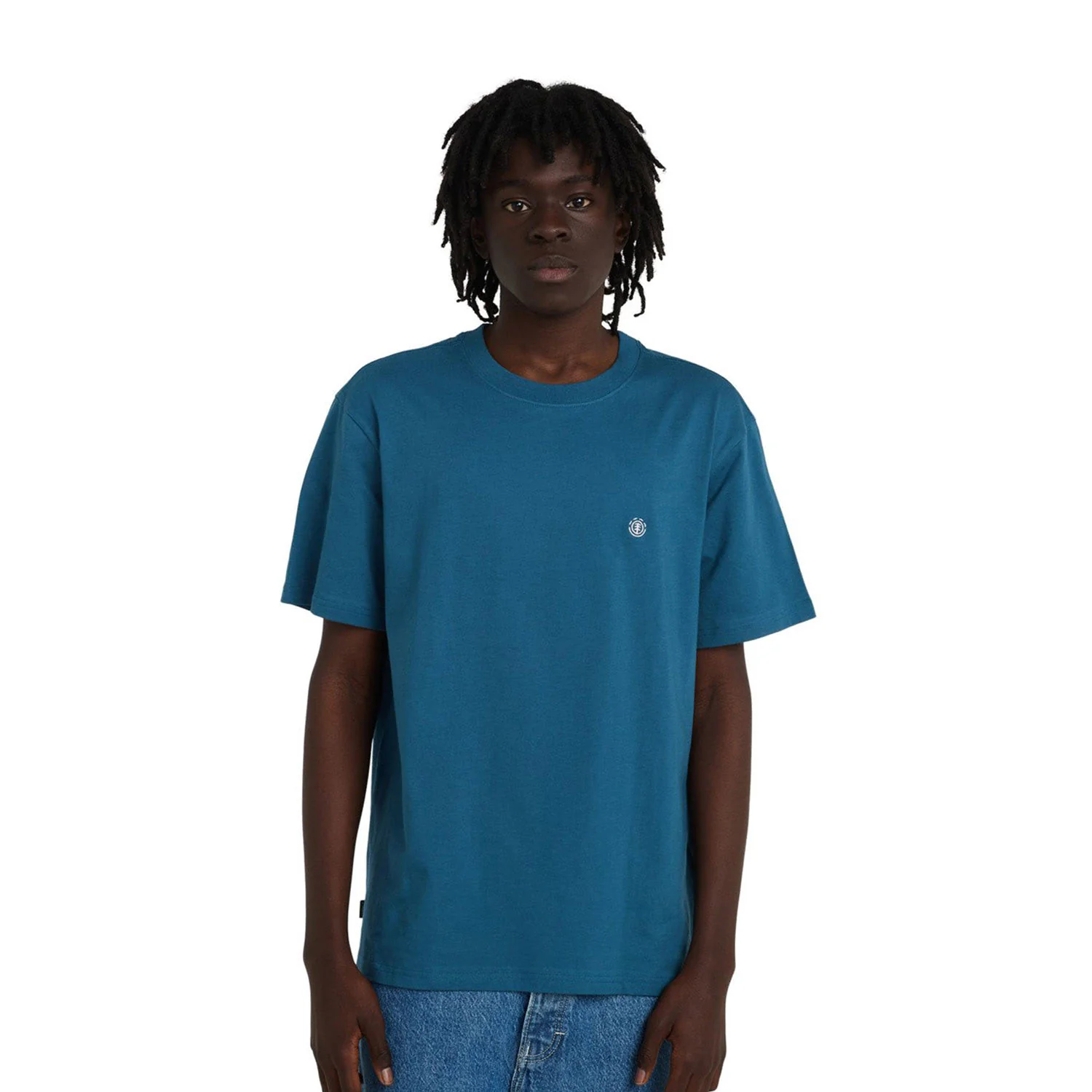 Element Icon Embroidery T-Shirt Mallard Blue