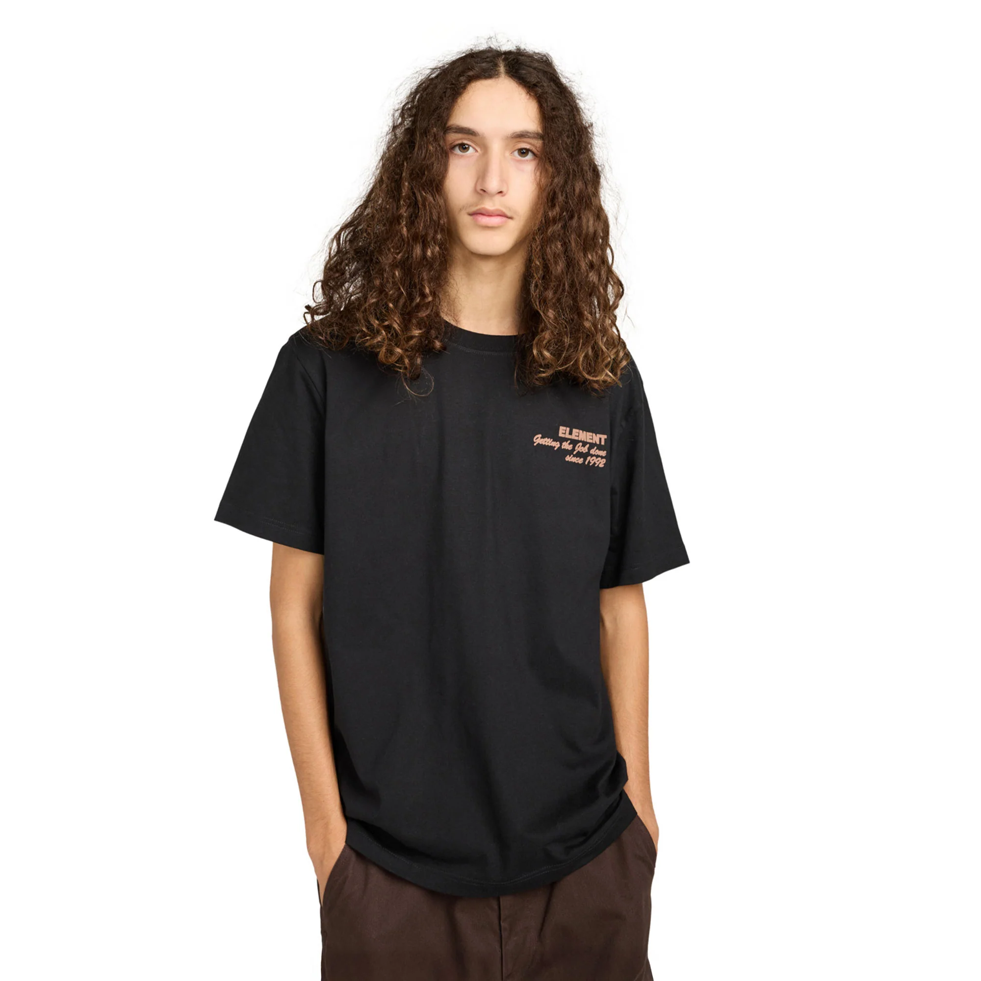 Element Job Done T-Shirt Flint Black - Image 2