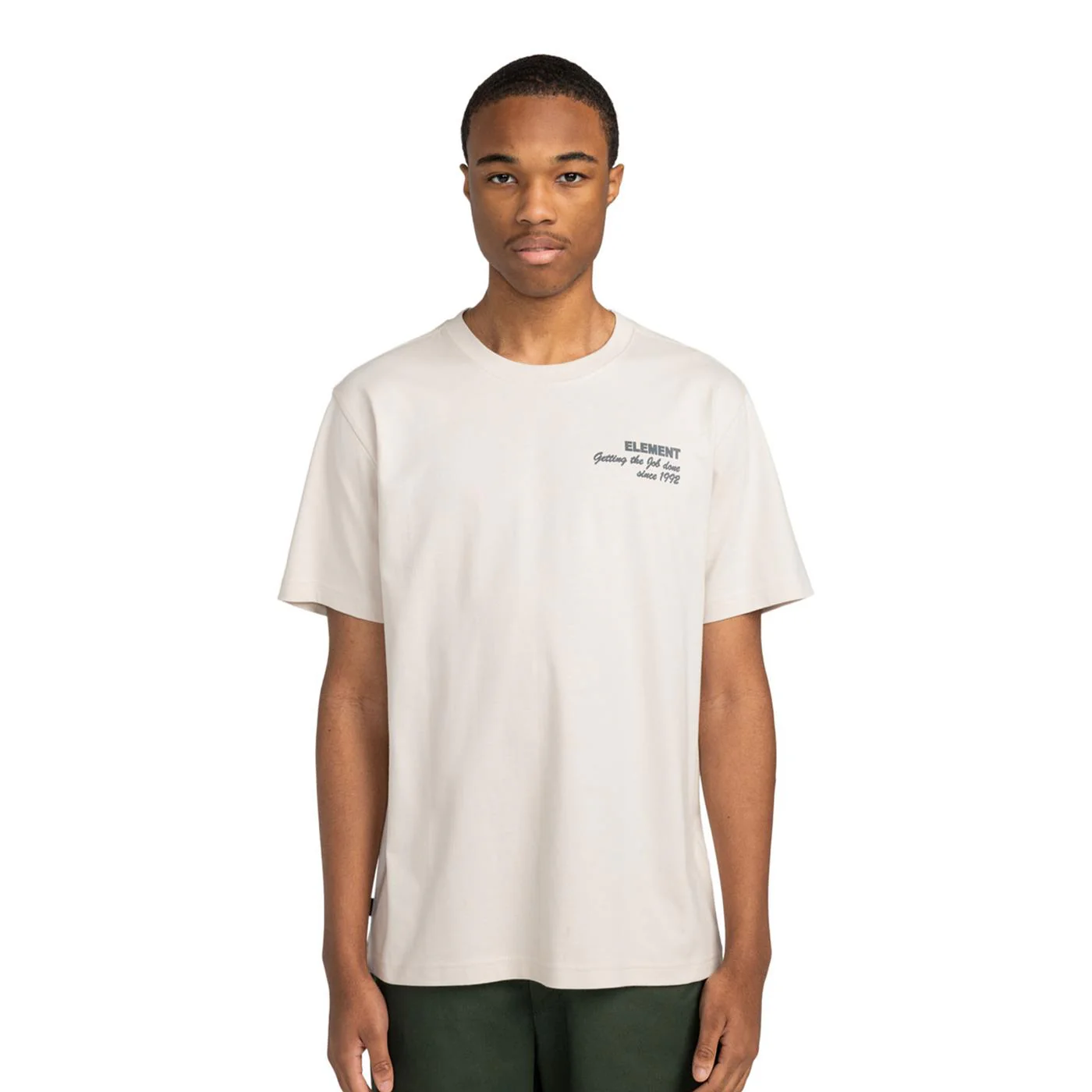 Element Job Done T-Shirt Oat Milk - Image 2