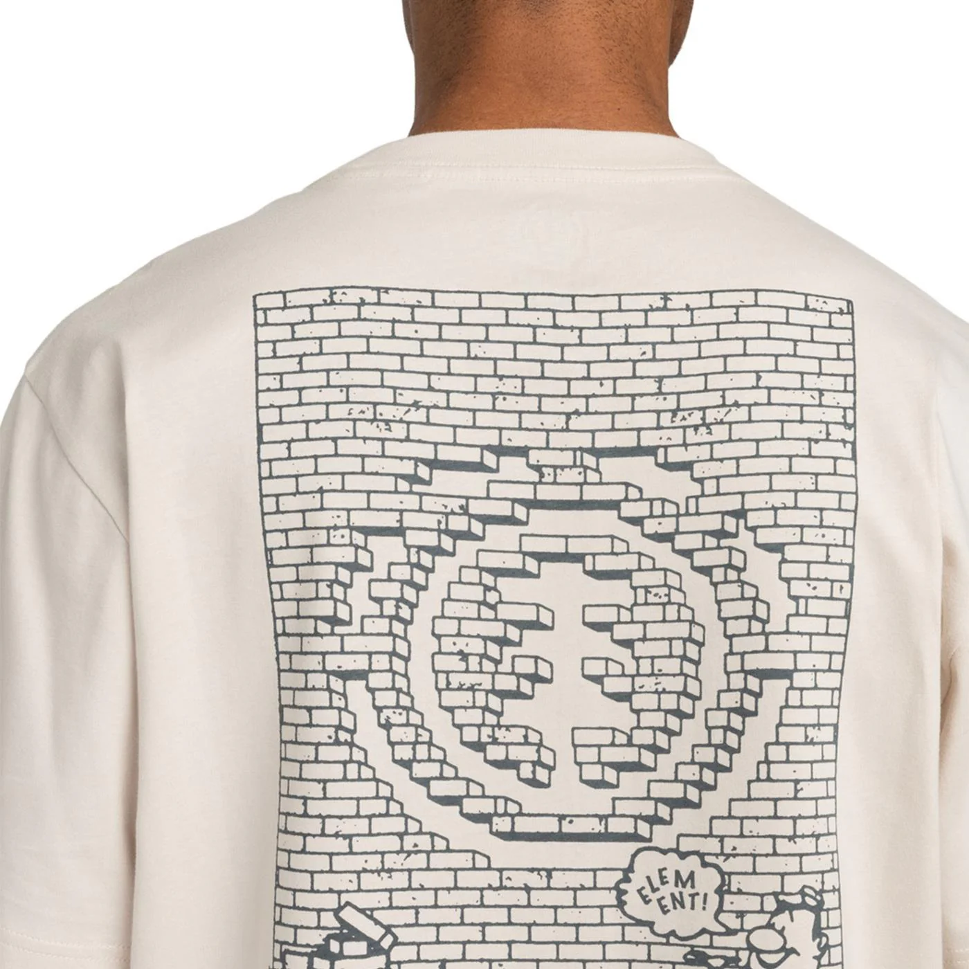 Element Job Done T-Shirt Oat Milk - Image 3