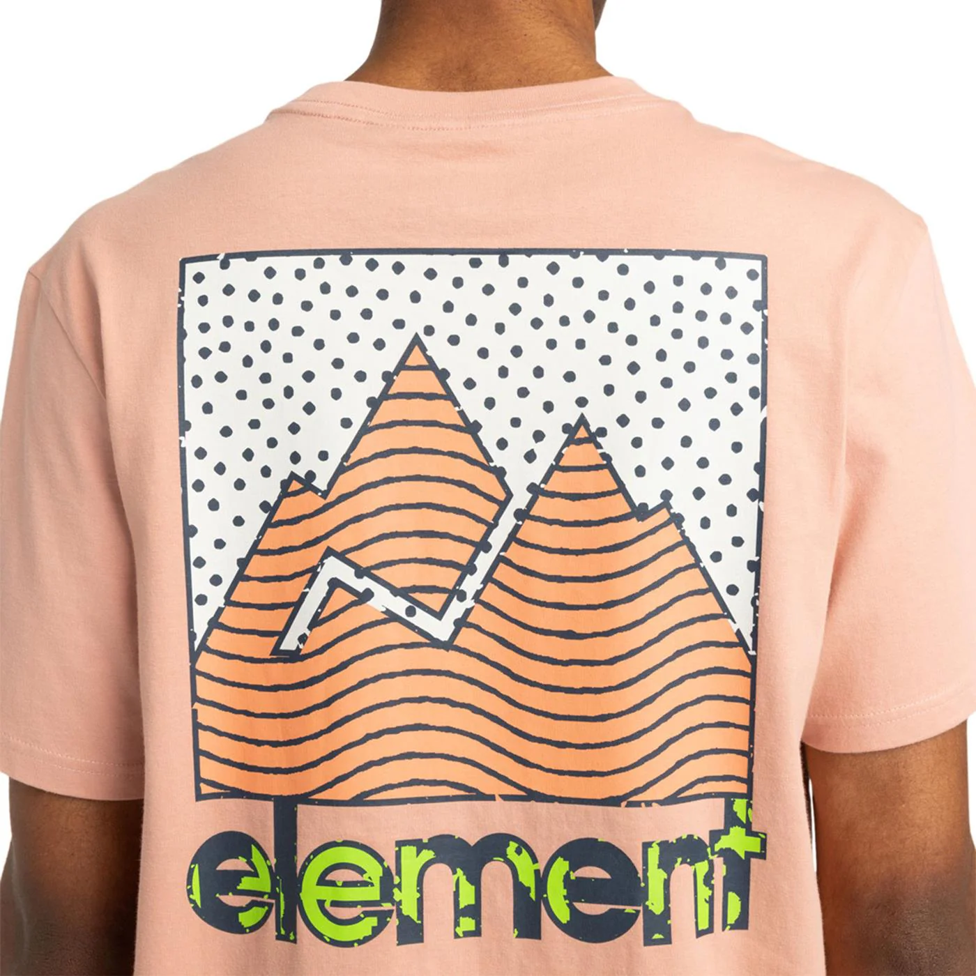 Element Joint Texture T-Shirt Misty Rose - Image 3