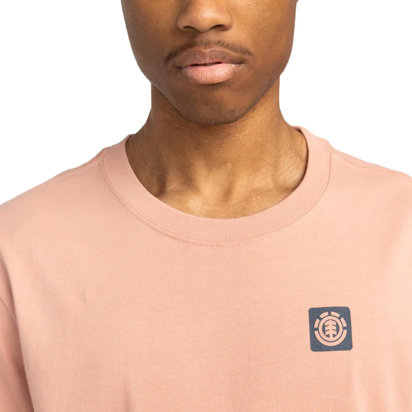 Element Joint Texture T-Shirt Misty Rose - Image 4