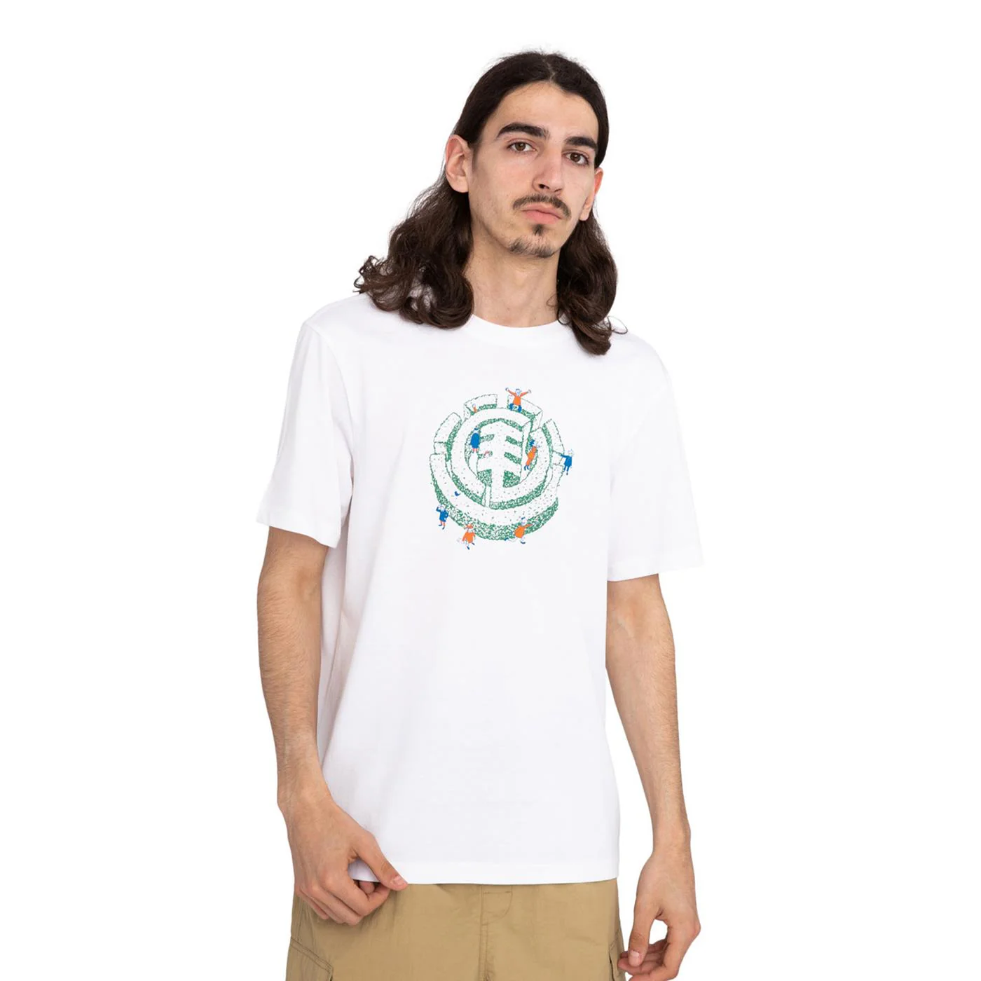 Element Maze T-Shirt Flint Optic White