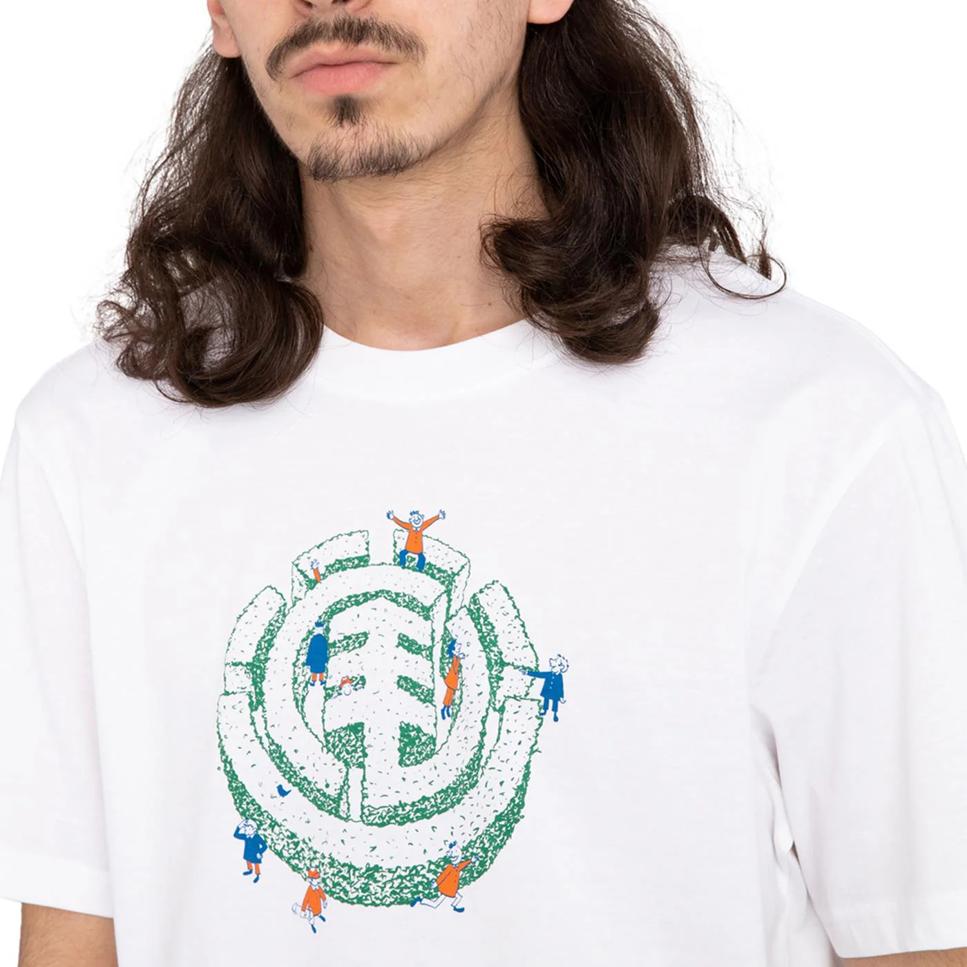 Element Maze T-Shirt Flint Optic White - Image 3