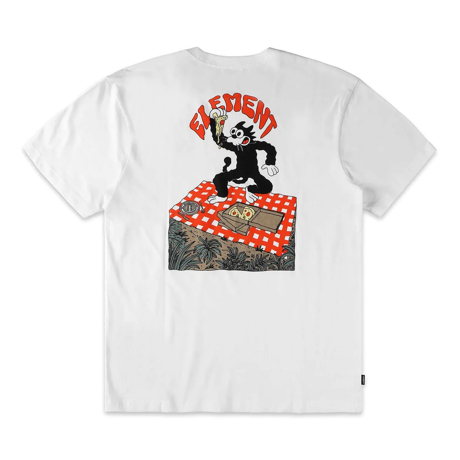 Element Pizza T-Shirt Optic White