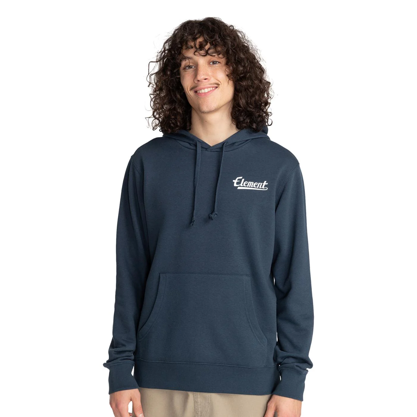 Element Script Chest Hood Sweat Eclipse Navy