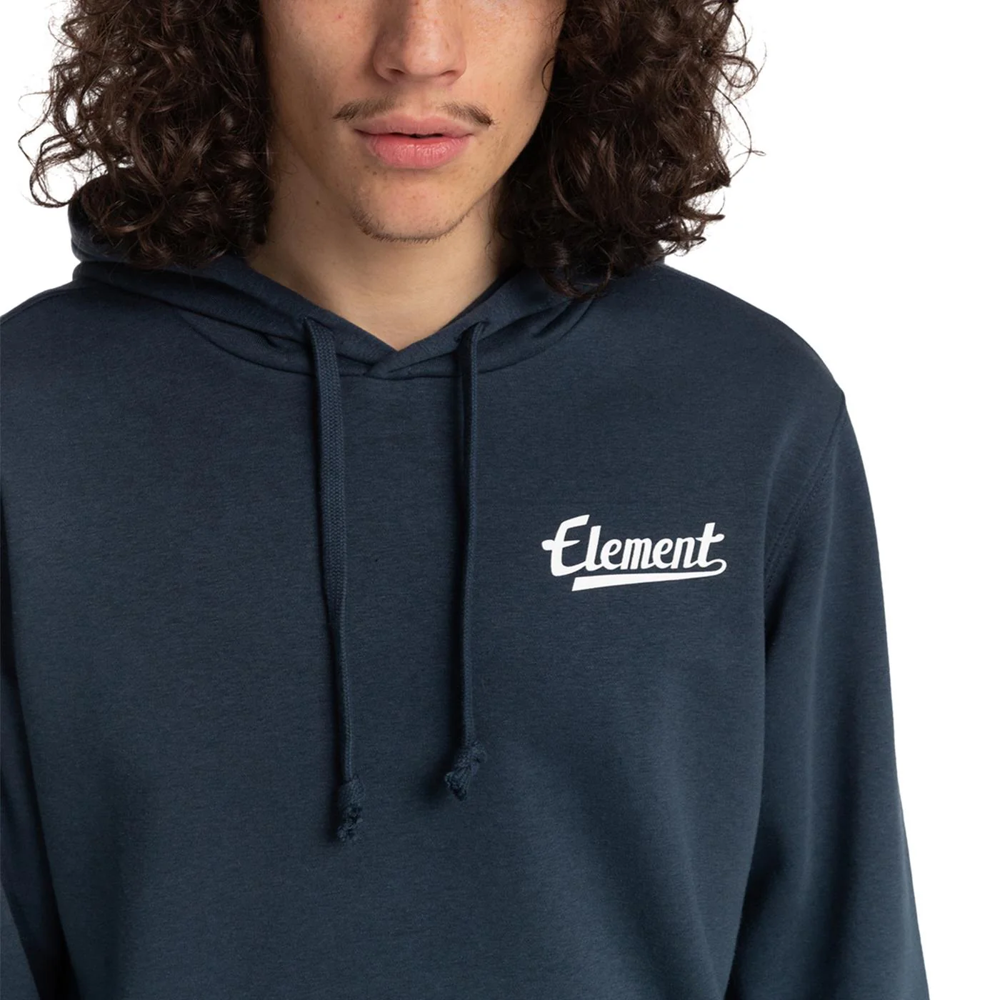 Element Script Chest Hood Sweat Eclipse Navy - Image 2