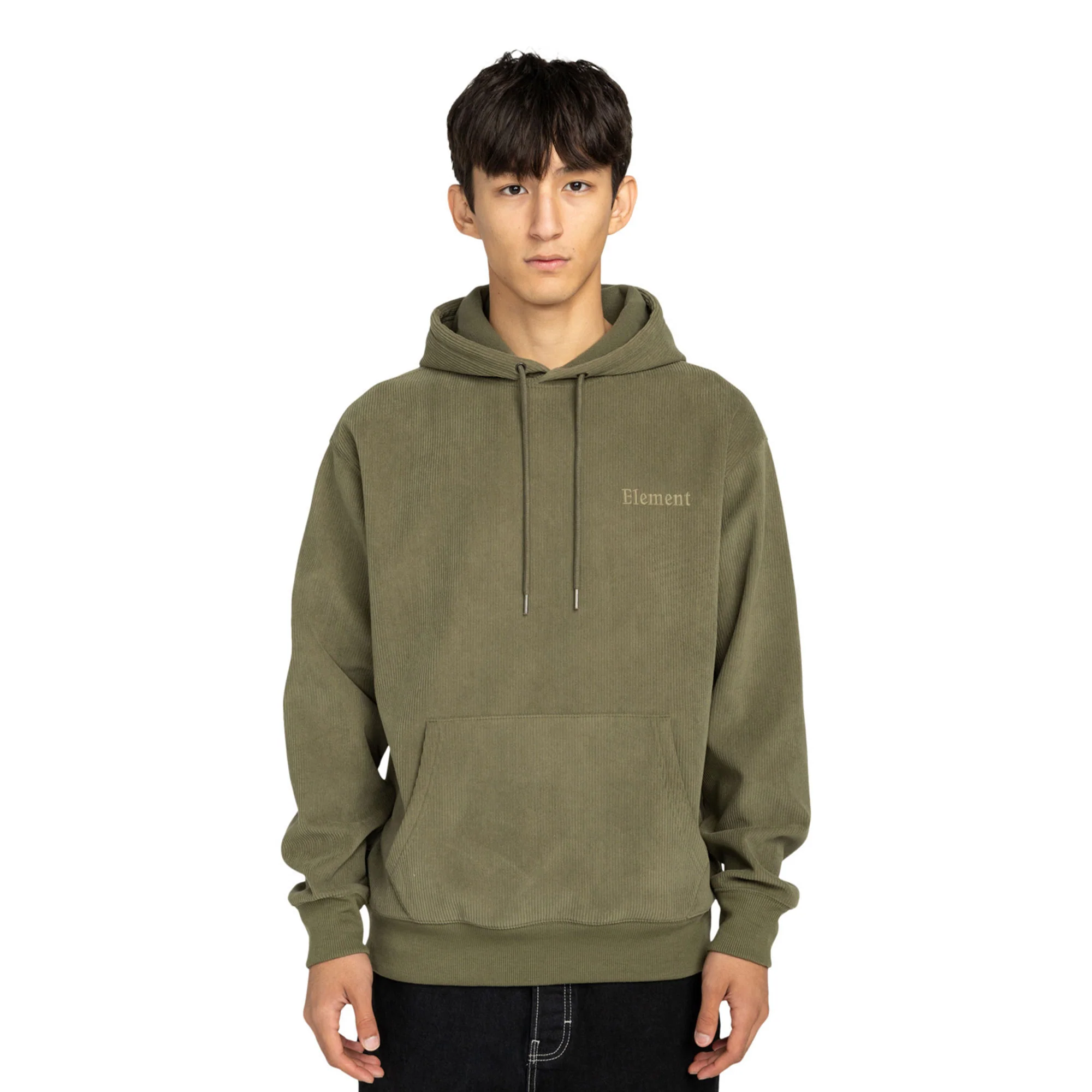 Element Serif Corduroy Hoodie Kalamata