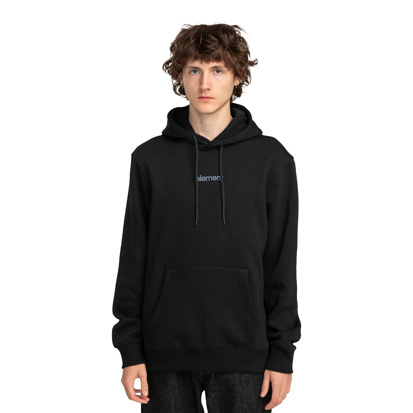 Element Simple Logo Hoodie Flint Black