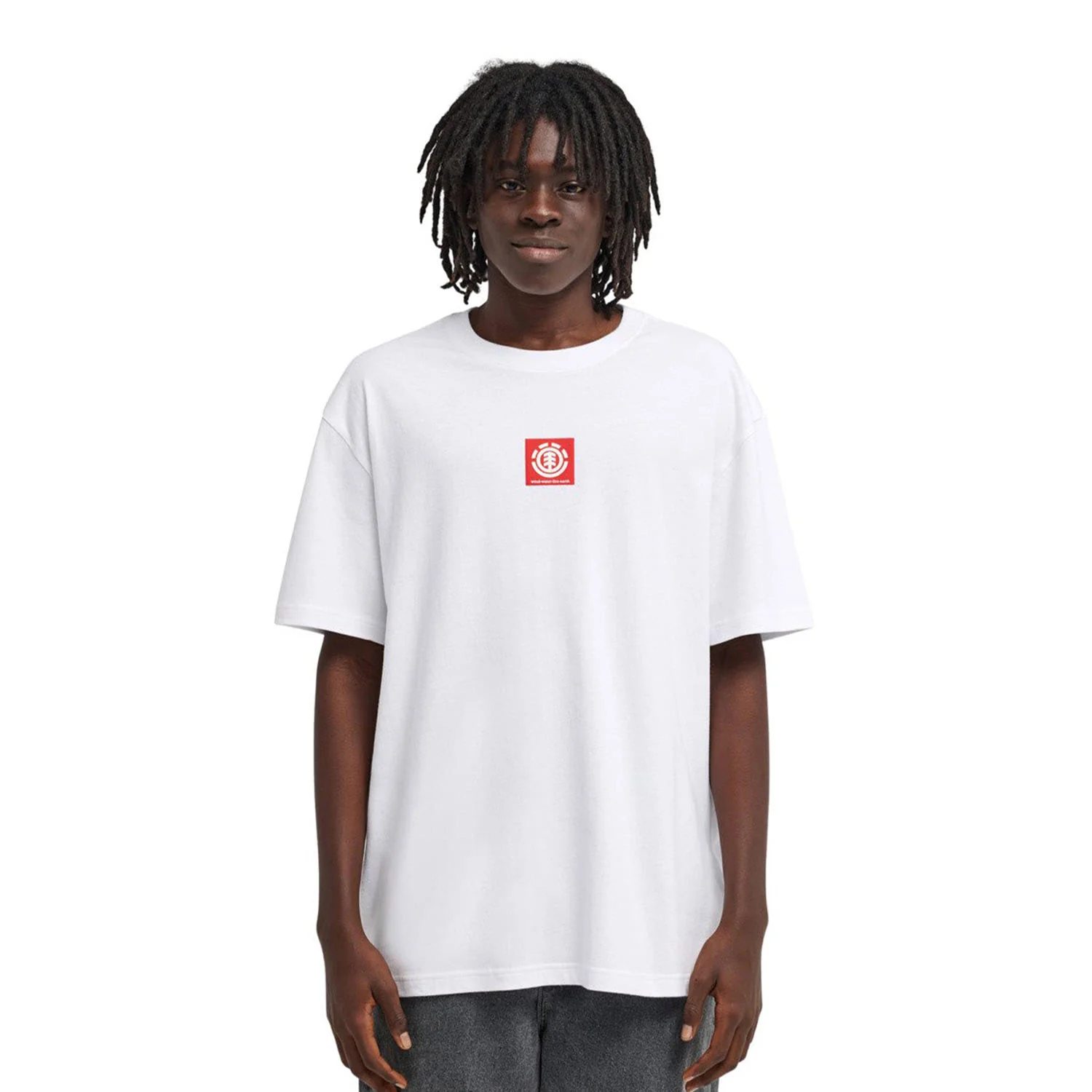 Element Square Logo T-Shirt Optic White