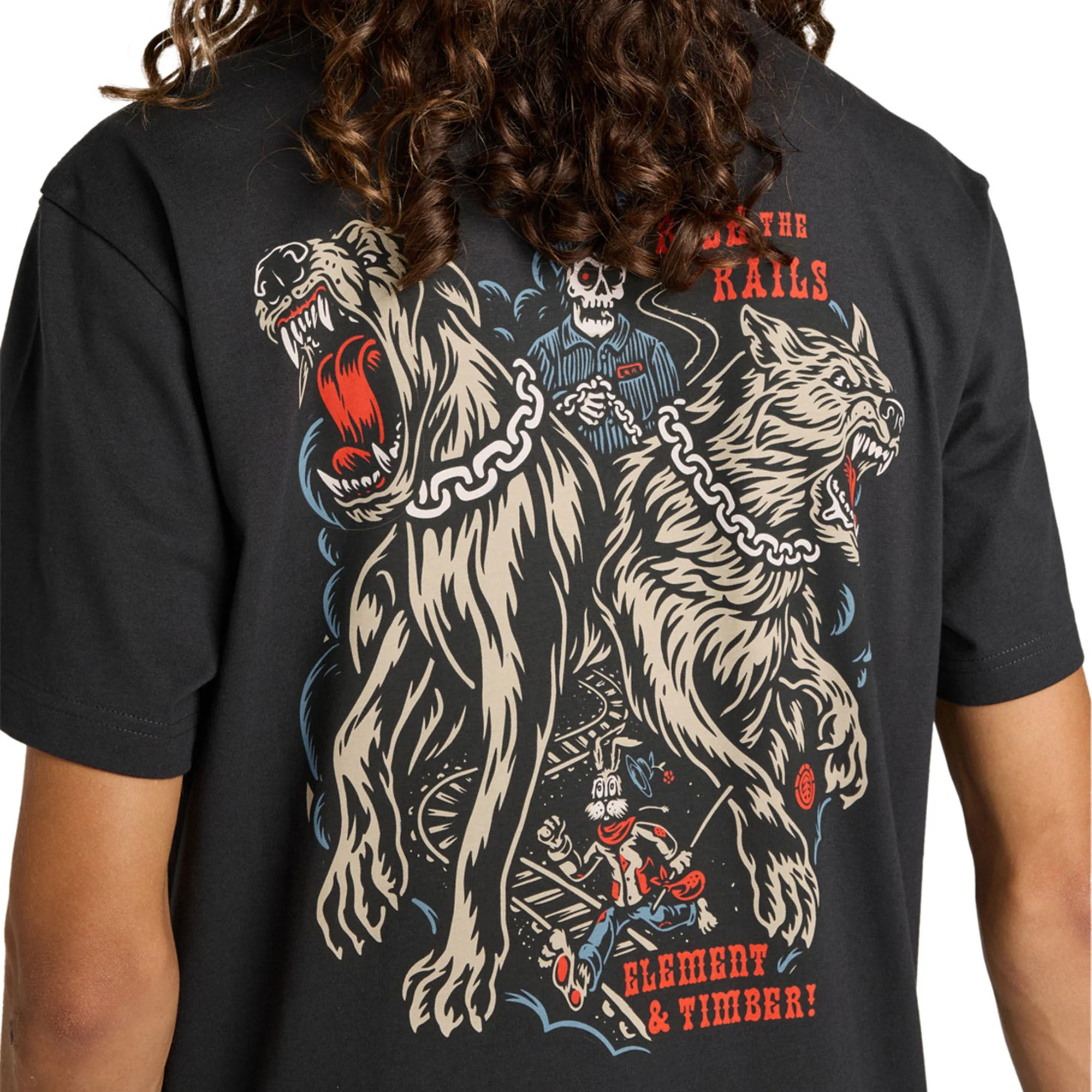 Element Timber Guard Dogs T-Shirt Off Black - Image 3