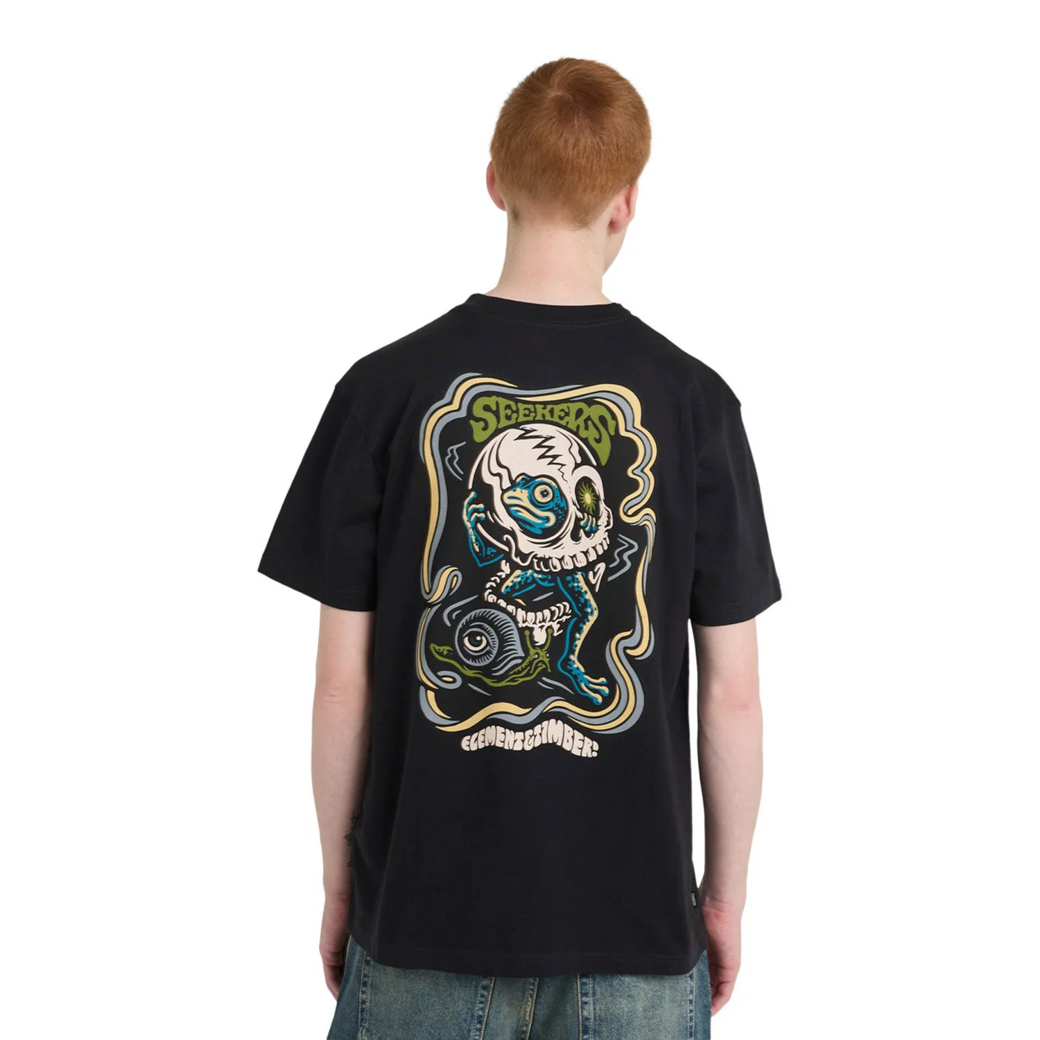 Element Timber Hermit T-Shirt Off Black - Image 2