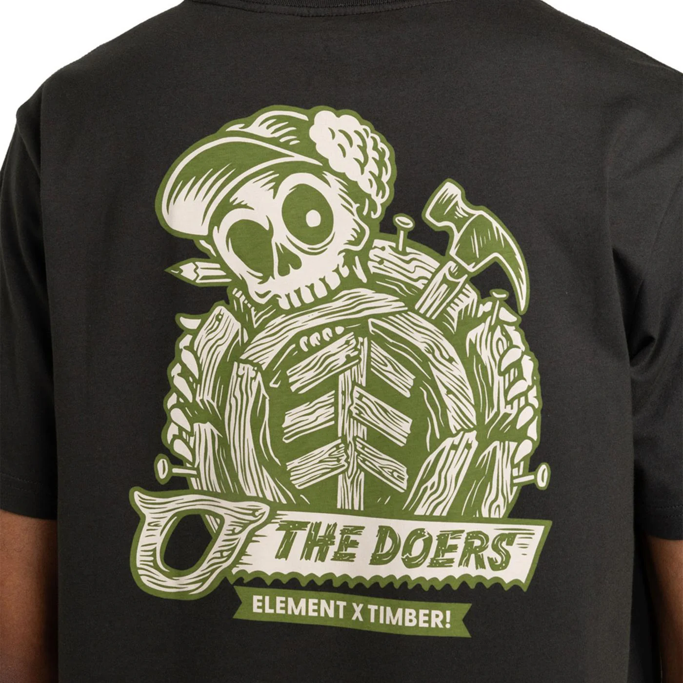 Element Timber Icon T-Shirt Off Black - Image 3
