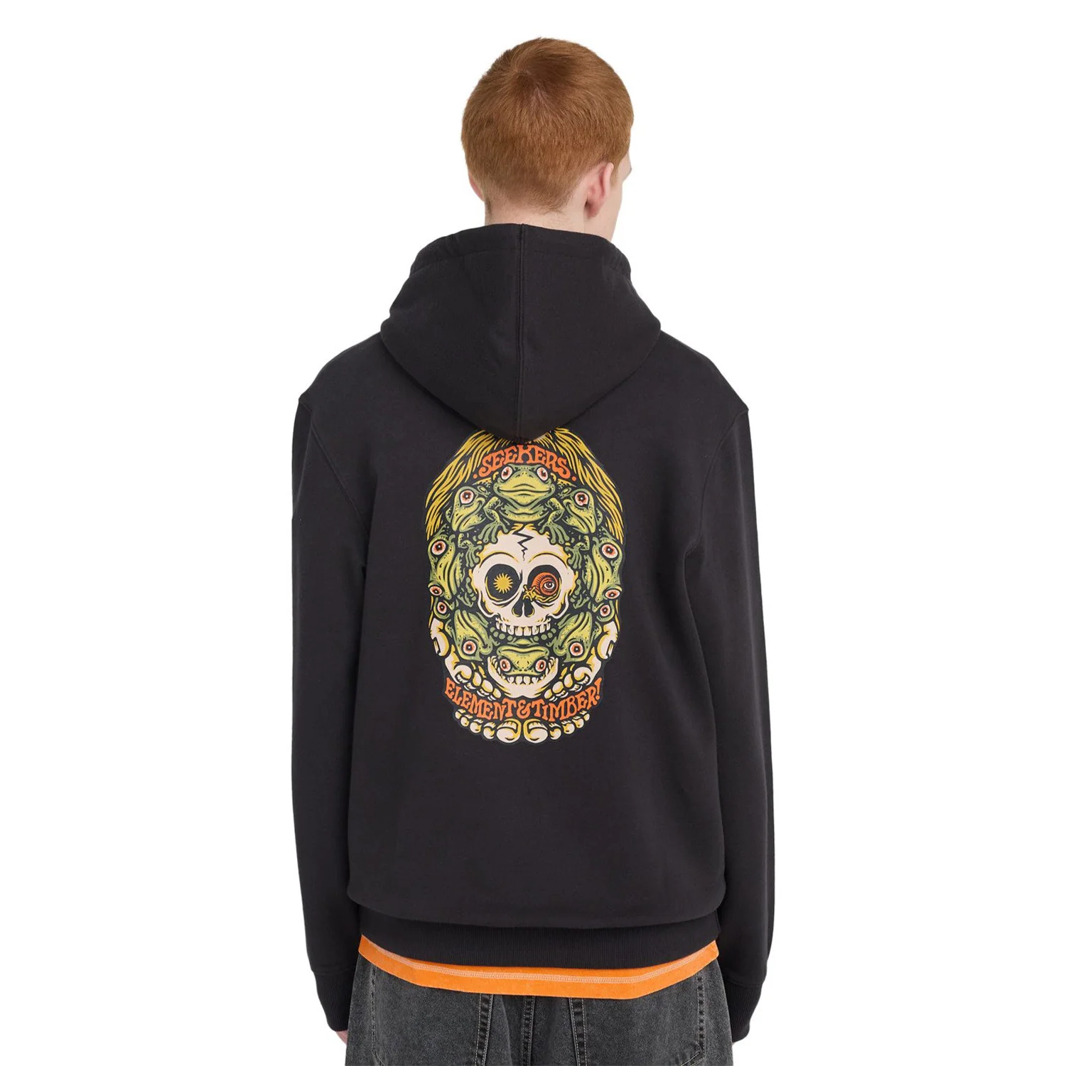 Element Timber Orbit Hoodie Off Black - Image 2