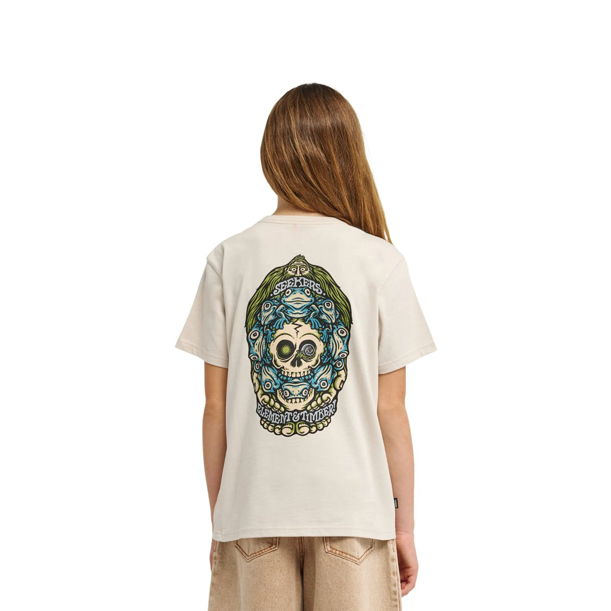 Element Timber Orbit T-Shirt Oat Milk - Image 2