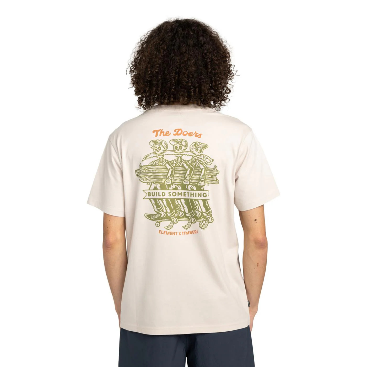 Element Timber Skeleton T-Shirt Oat Milk