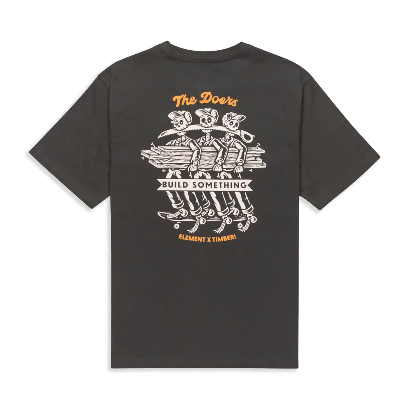 Element Timber Skeleton T-Shirt Off Black
