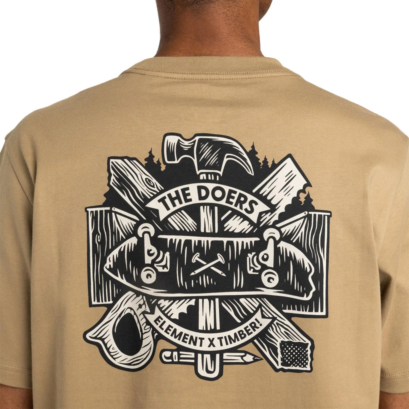 Element Timber Supply T-Shirt Khaki - Image 3