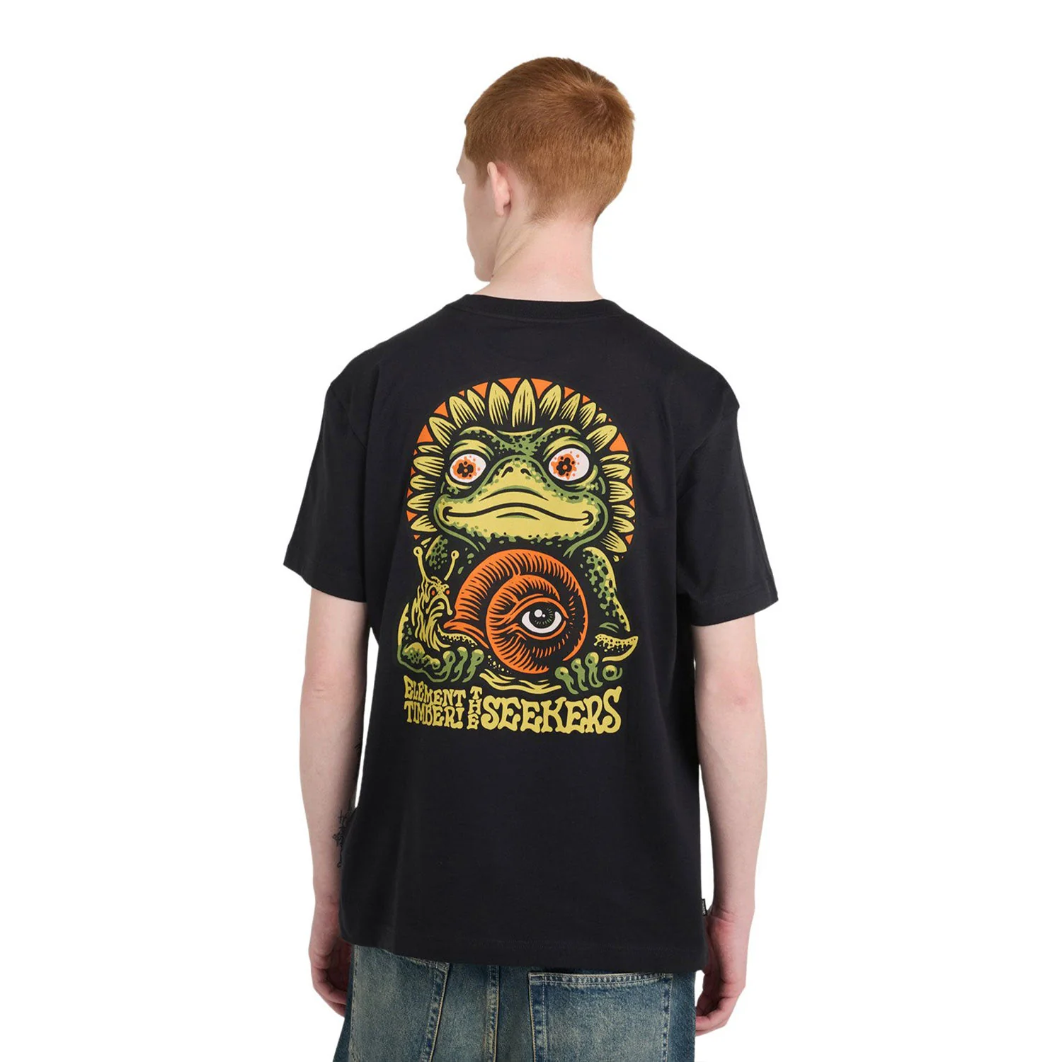 Element Timber The Frog T-Shirt Off Black - Image 2