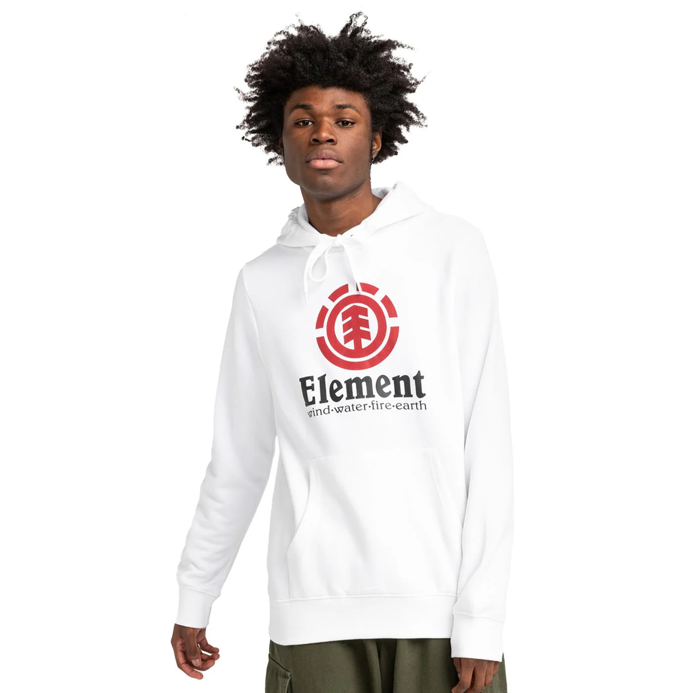 Element Vertical Hood Sweat Optic White