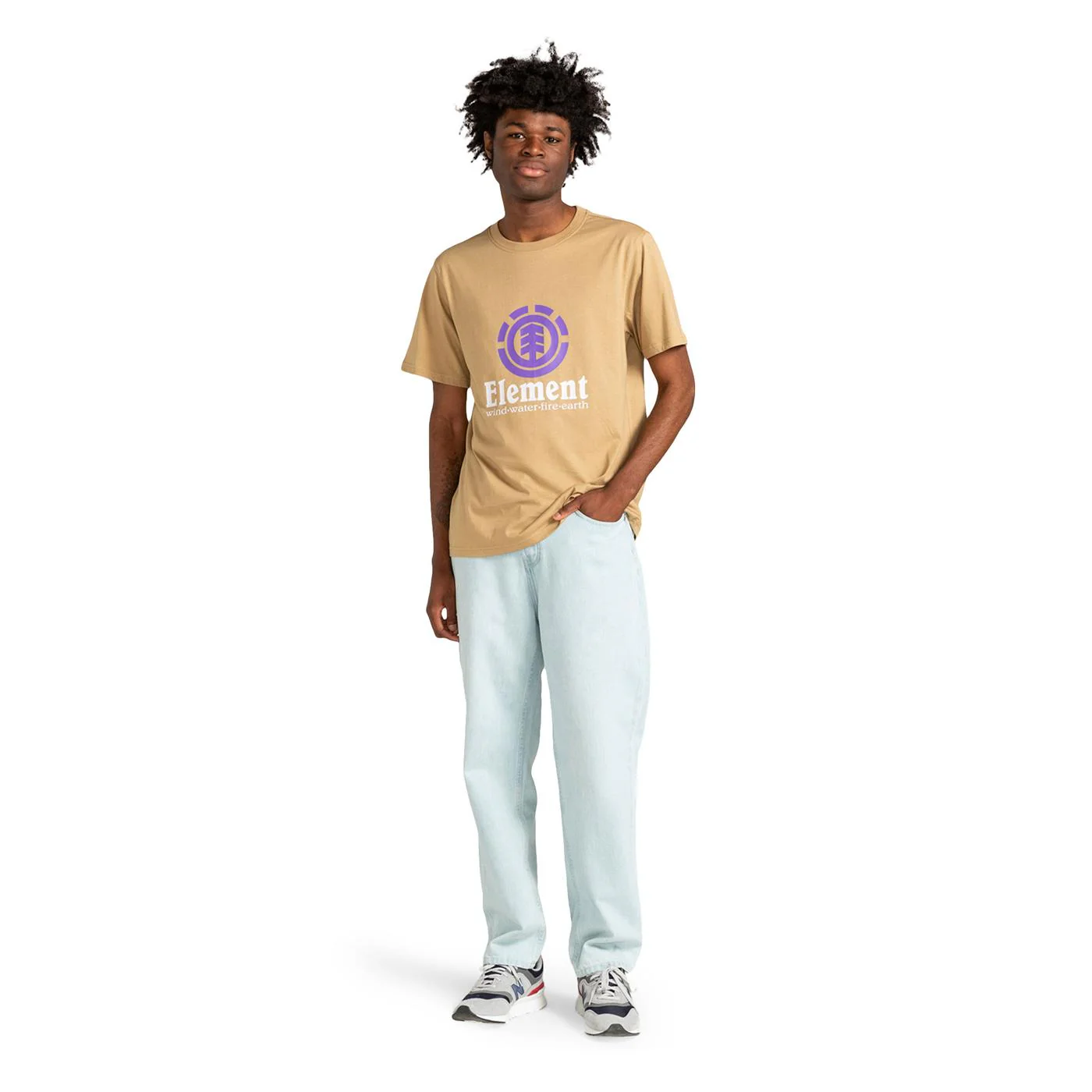 Element Vertical T-Shirt Khaki - Image 3