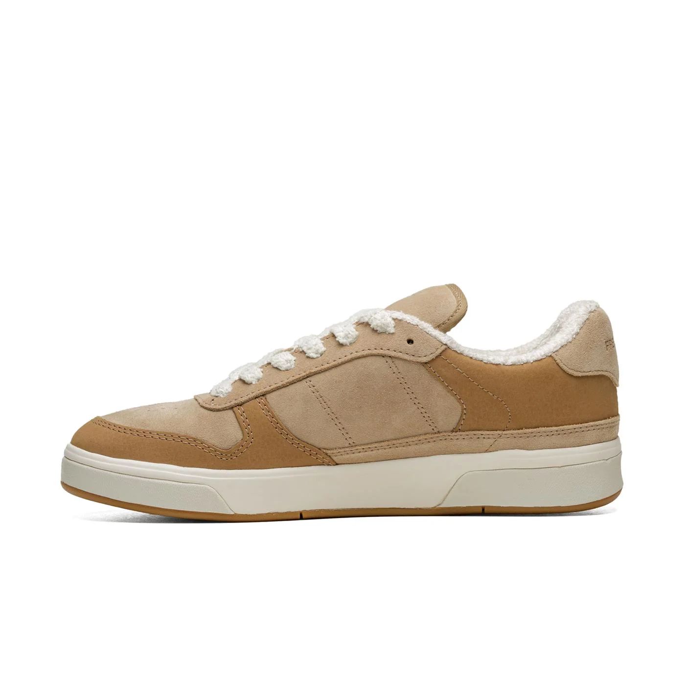 Fred Perry B300 Textured Nubuck/Suede Warm Stone/Ecru - Image 2