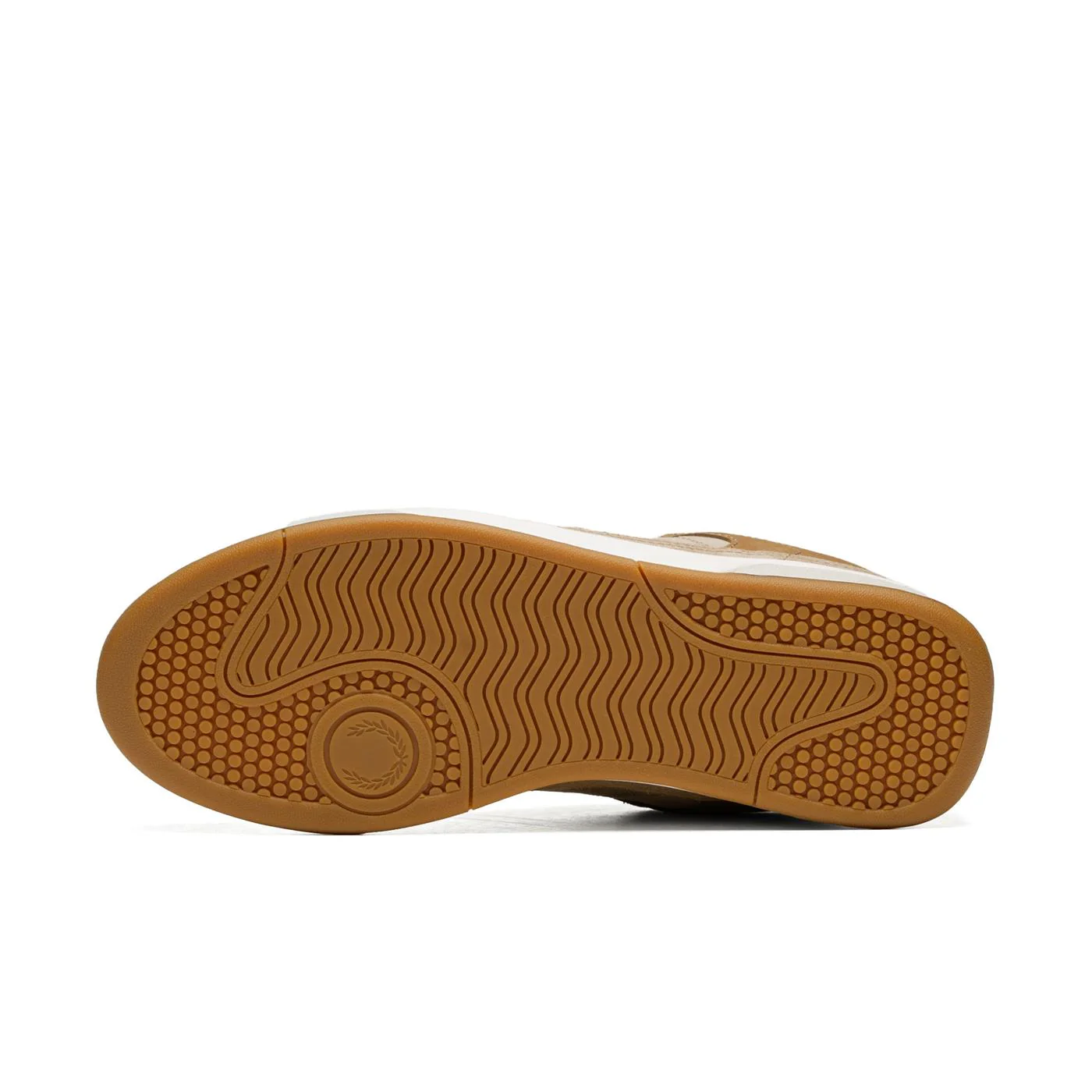 Fred Perry B300 Textured Nubuck/Suede Warm Stone/Ecru - Image 6