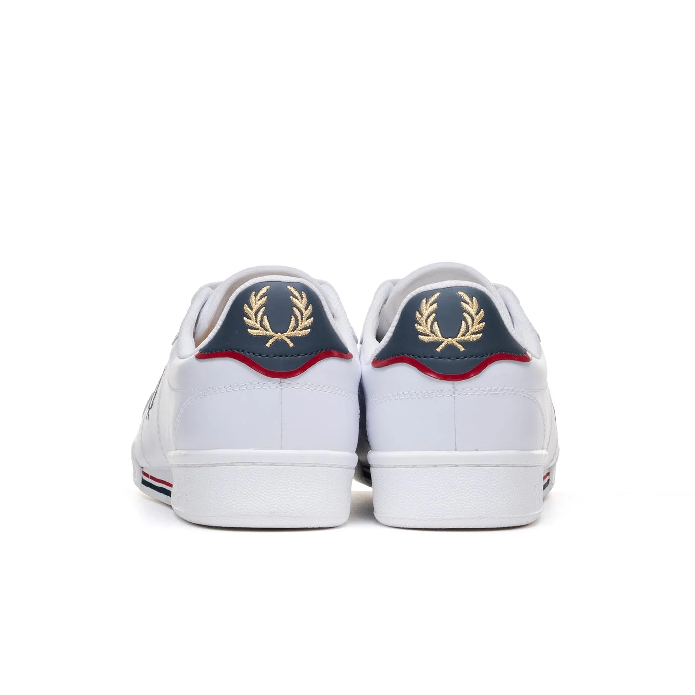 Fred Perry B722 Leather White/Navy - Image 4