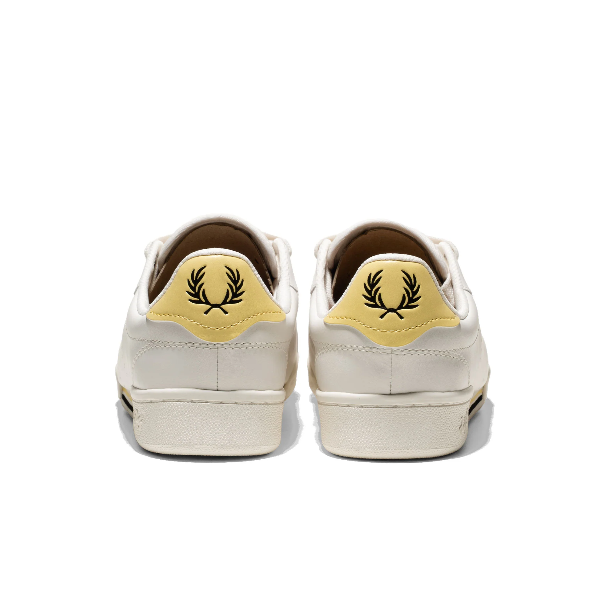 Fred Perry B722 Leather/Branded Snow White - Image 4